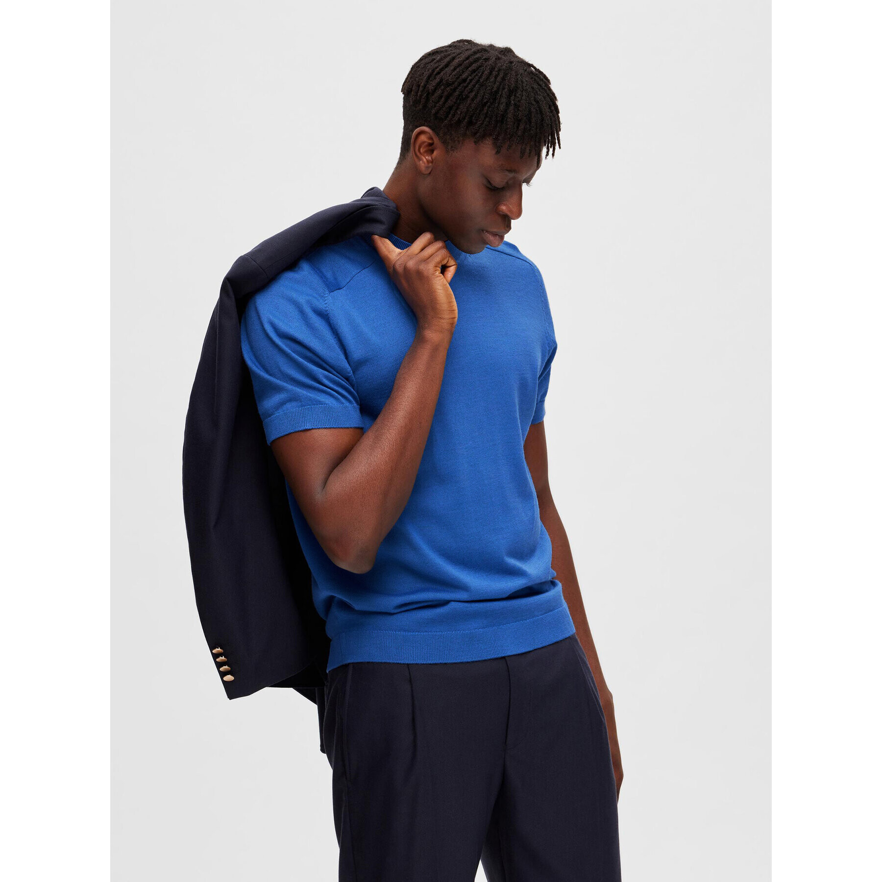 Selected Homme Пуловер 16088646 Син Regular Fit - Pepit.bg