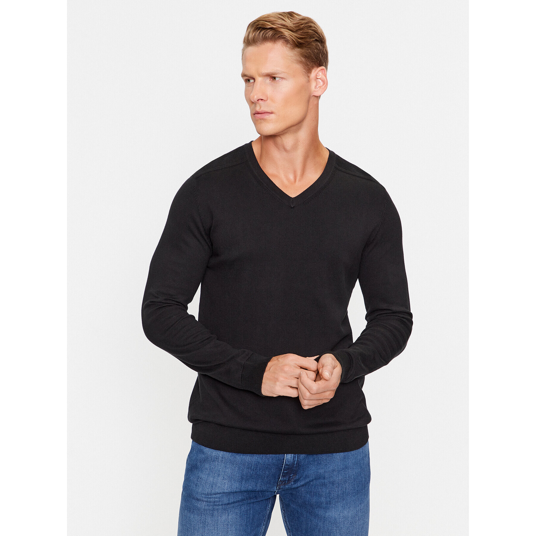 Selected Homme Пуловер 16090147 Черен Regular Fit - Pepit.bg