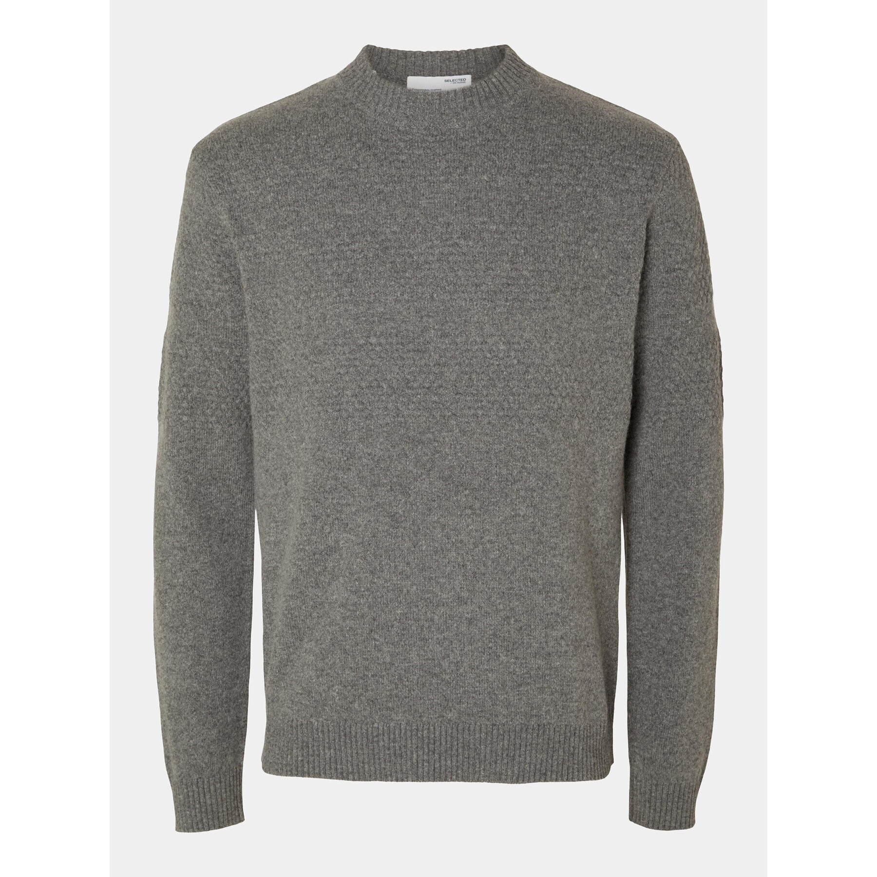 Selected Homme Пуловер 16090155 Сив Regular Fit - Pepit.bg