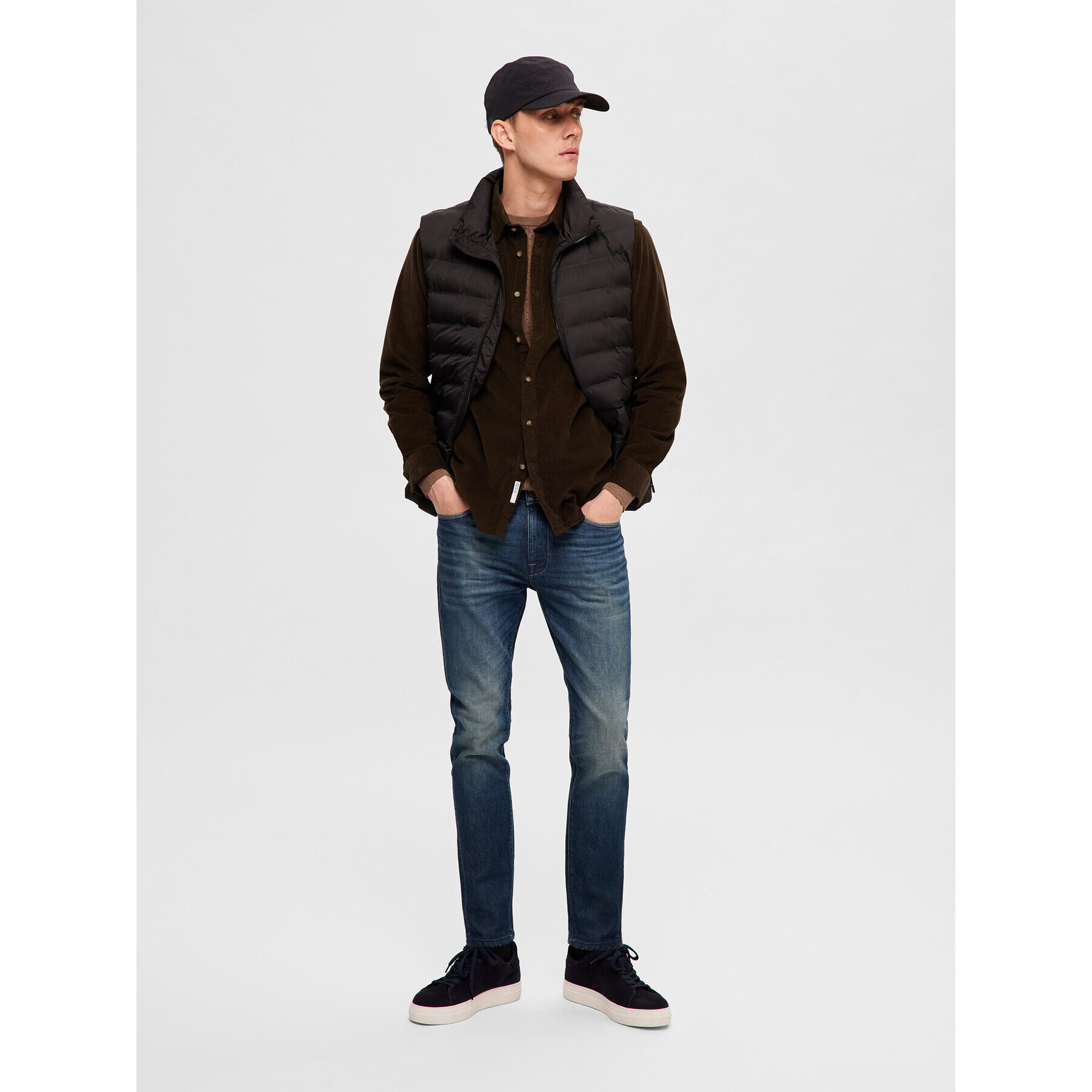 Selected Homme Пуловер 16090606 Кафяв Regular Fit - Pepit.bg