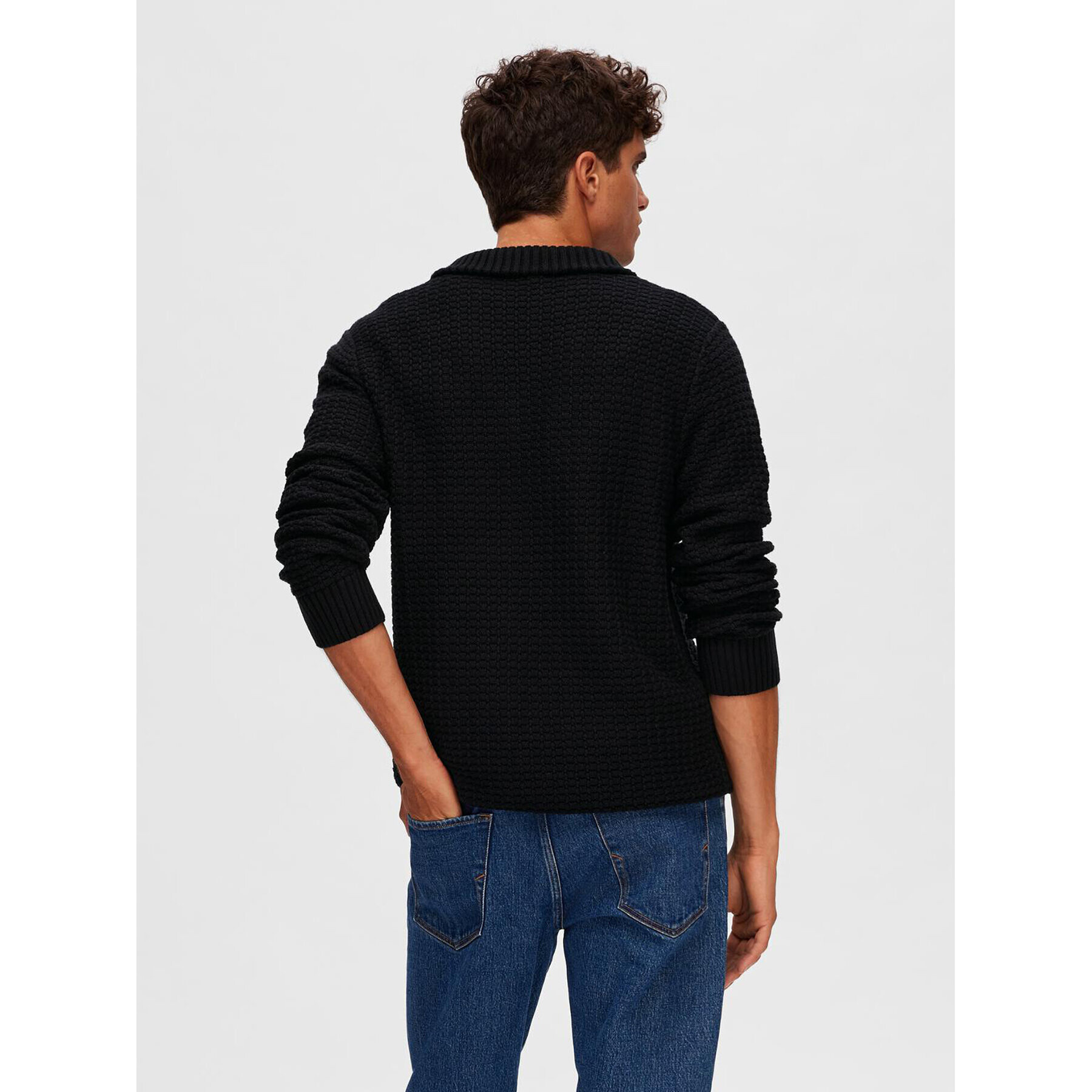 Selected Homme Пуловер 16091800 Черен Regular Fit - Pepit.bg