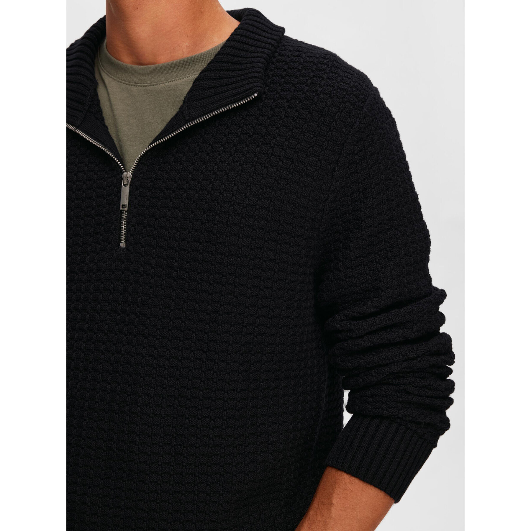 Selected Homme Пуловер 16091800 Черен Regular Fit - Pepit.bg