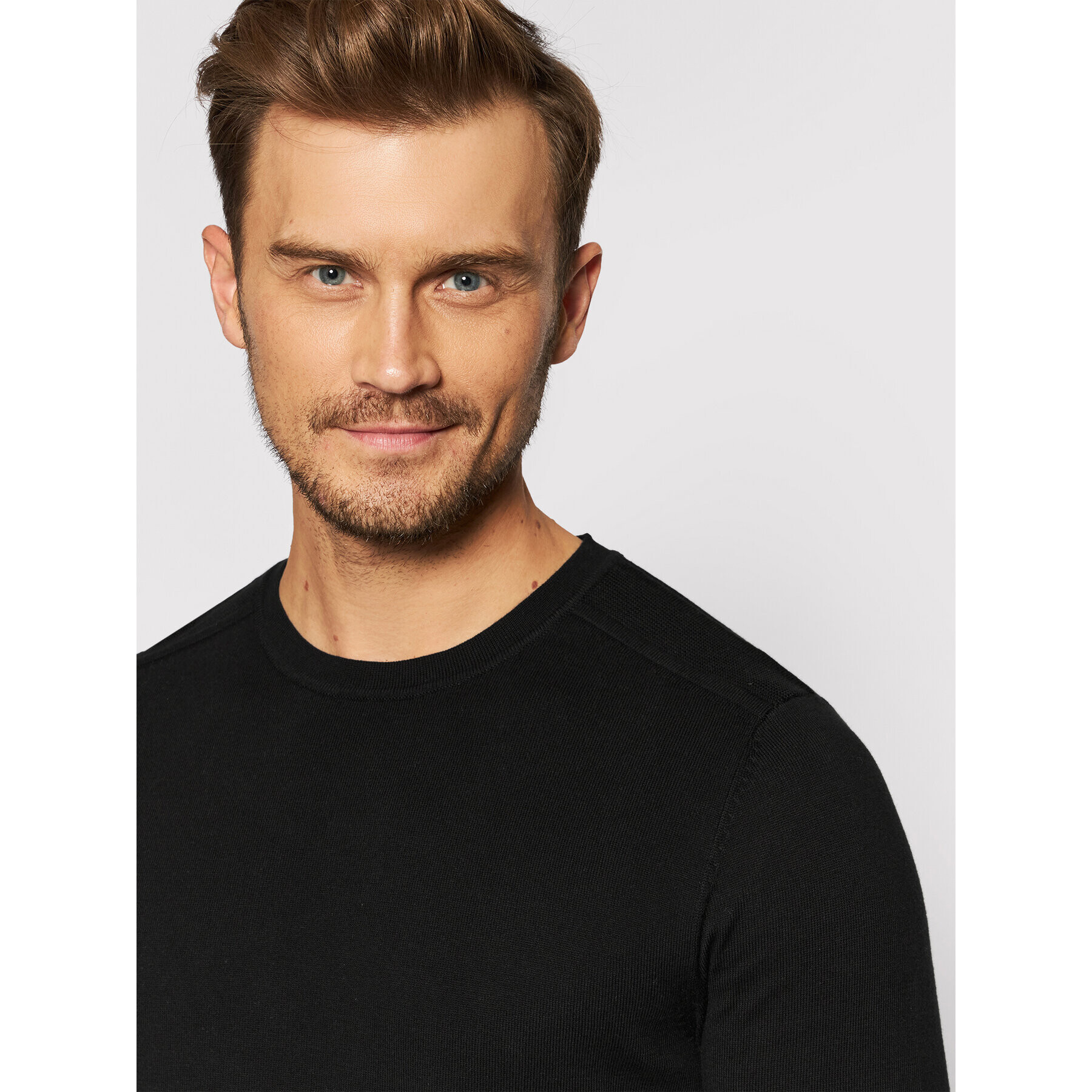 Selected Homme Пуловер Berg 16074682 Черен Regular Fit - Pepit.bg