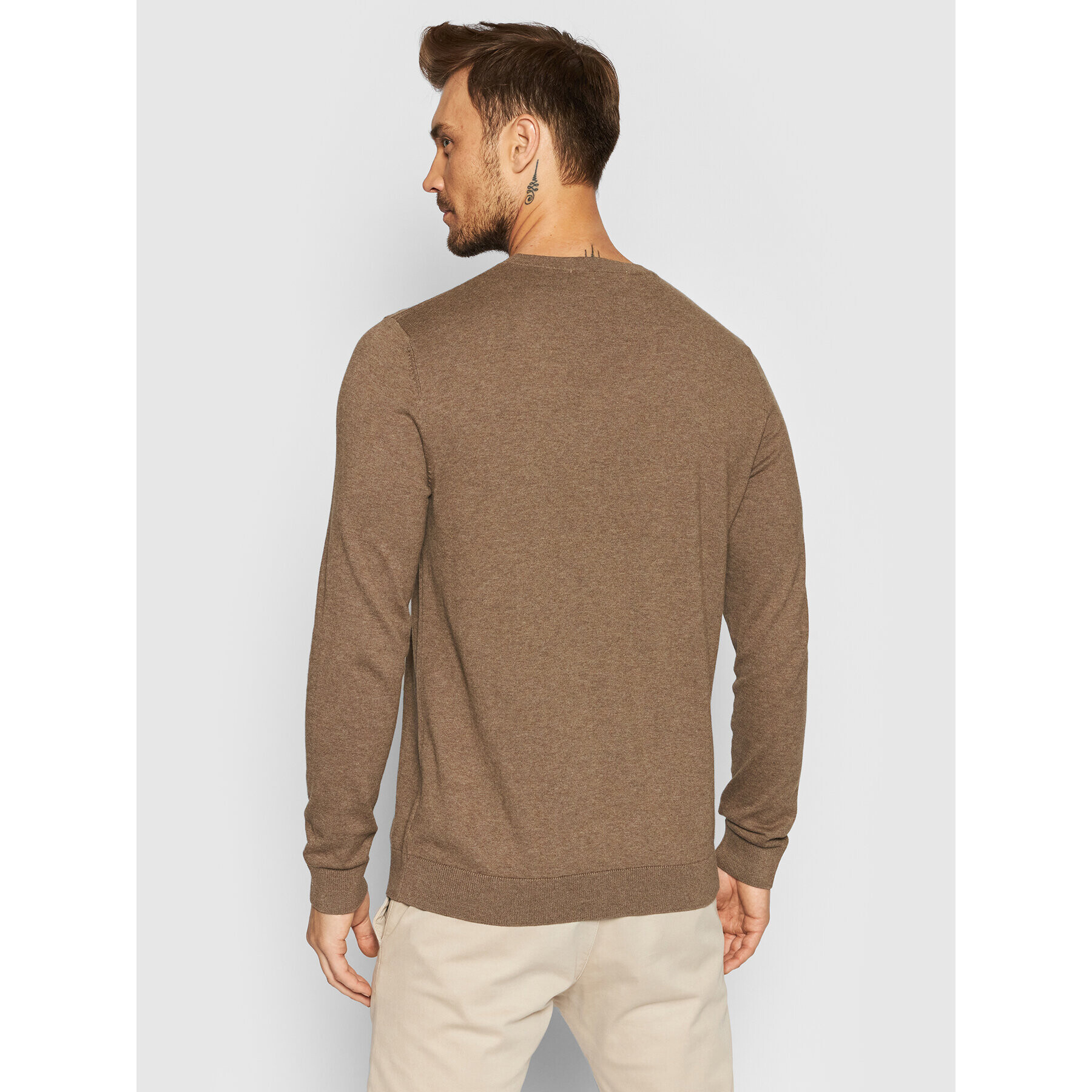 Selected Homme Пуловер Berg 16074682 Кафяв Regular Fit - Pepit.bg