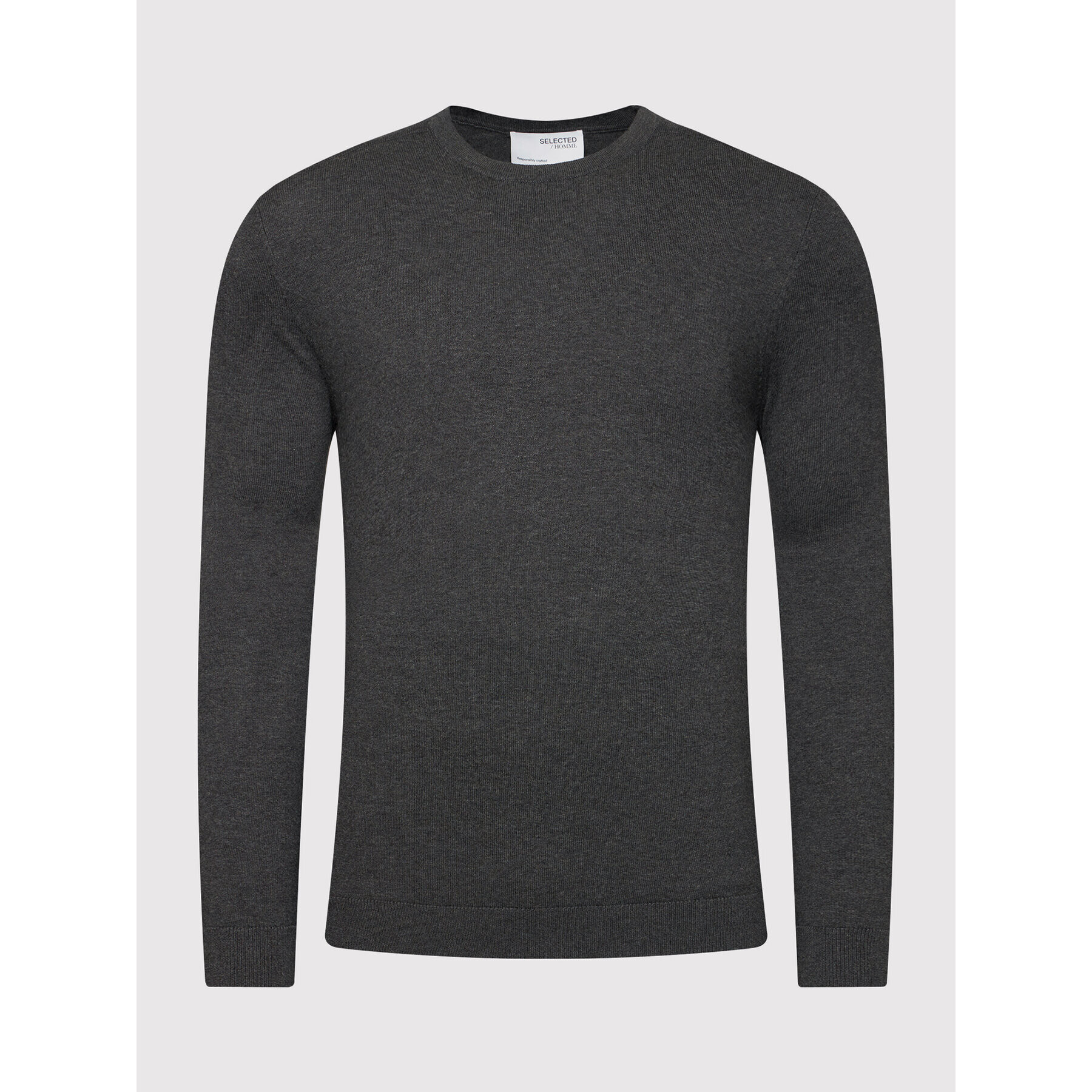 Selected Homme Пуловер Berg 16074682 Сив Regular Fit - Pepit.bg