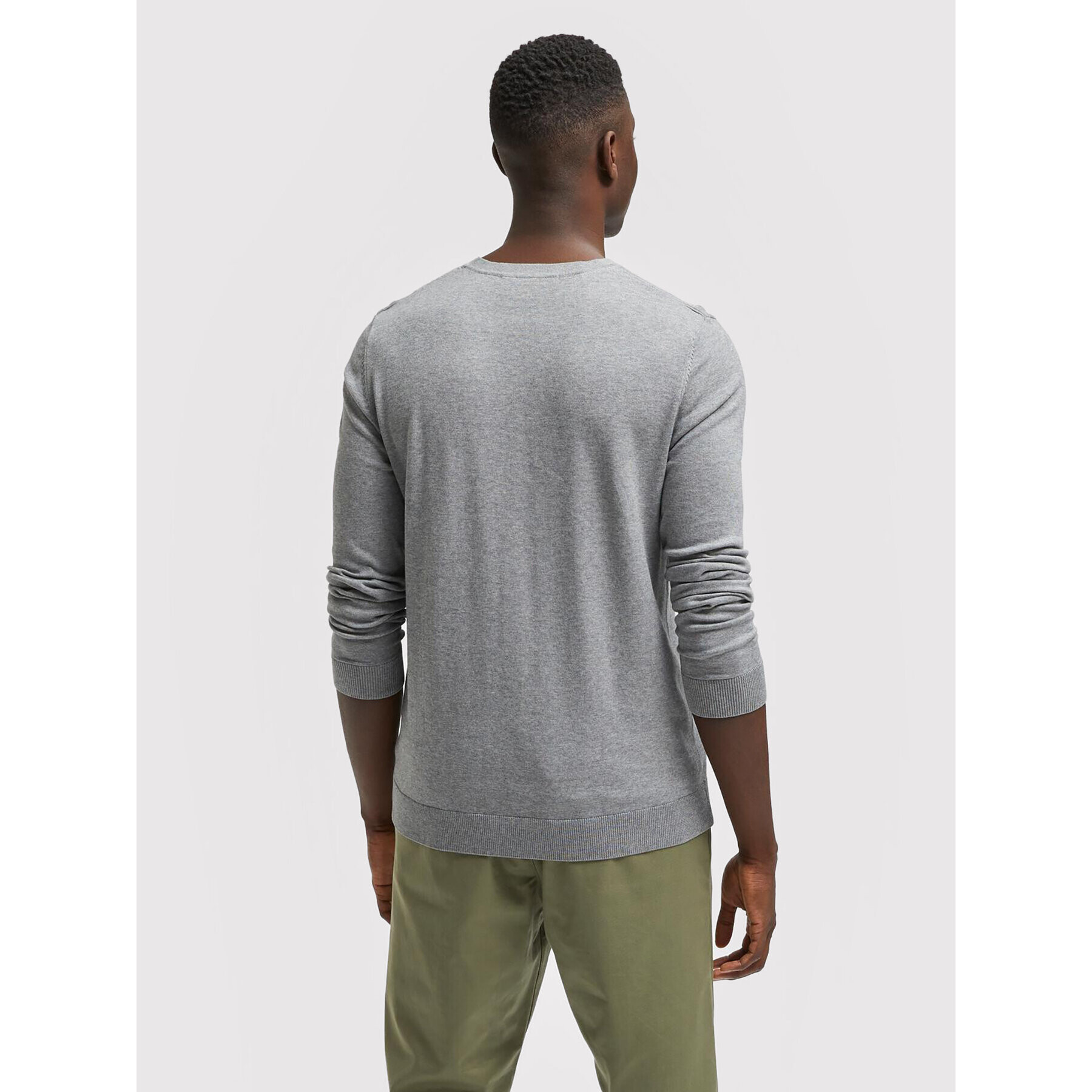 Selected Homme Пуловер Berg 16074682 Сив Regular Fit - Pepit.bg