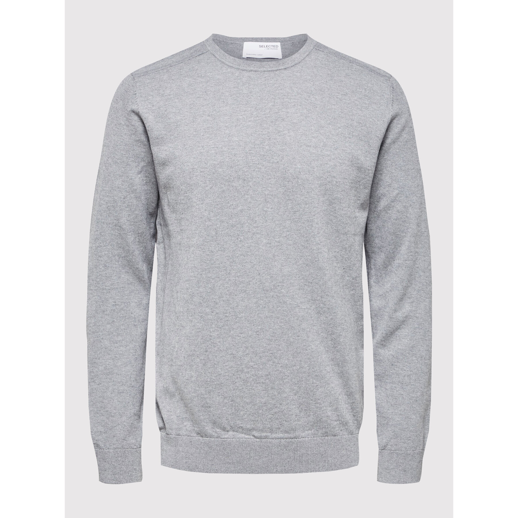 Selected Homme Пуловер Berg 16074682 Сив Regular Fit - Pepit.bg