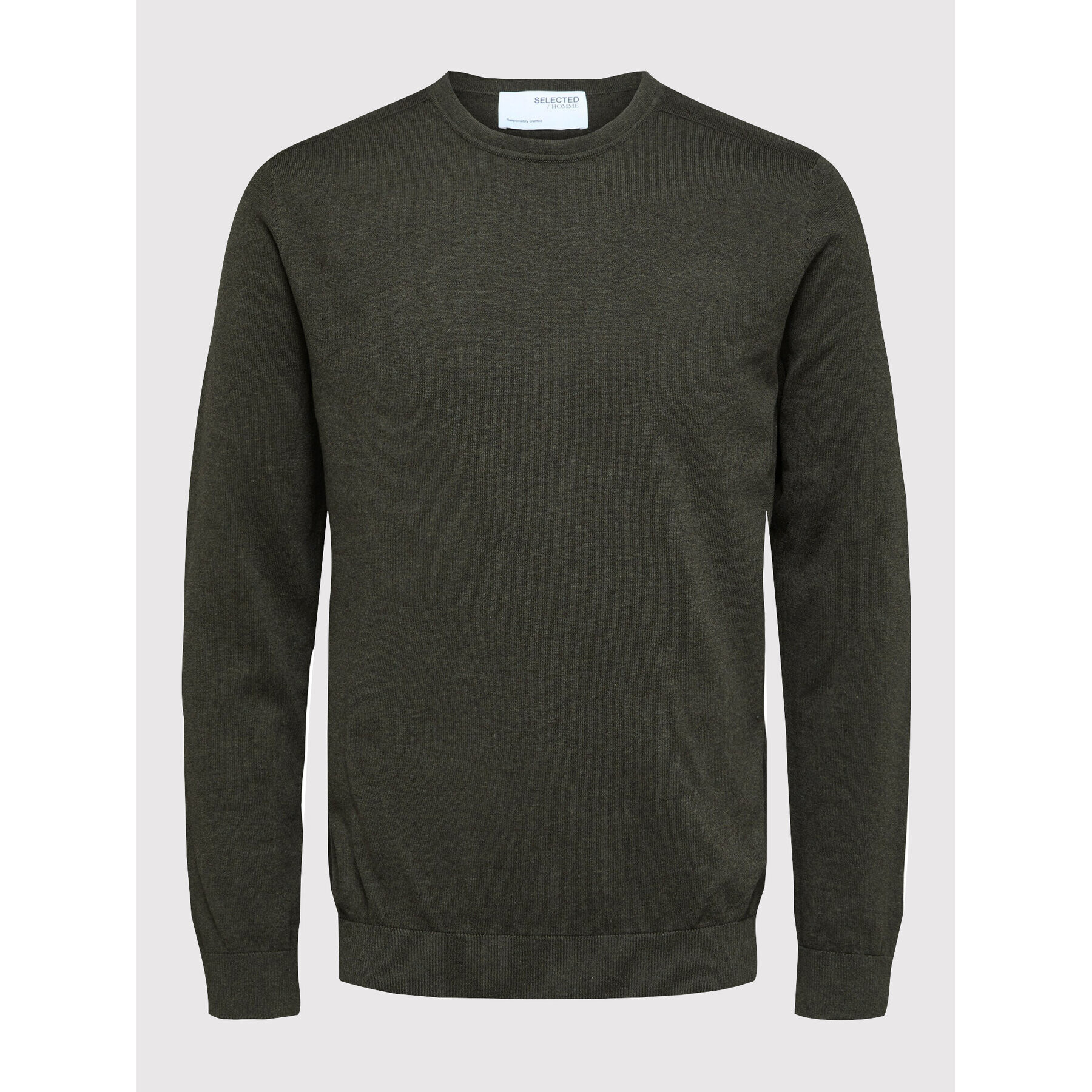 Selected Homme Пуловер Berg 16074682 Зелен Regular Fit - Pepit.bg