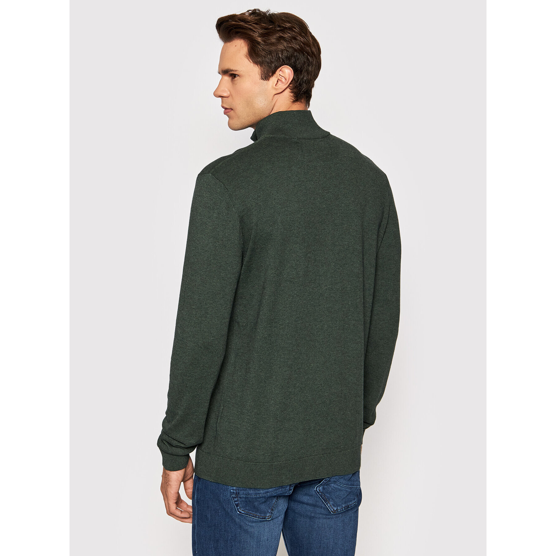 Selected Homme Пуловер Berg 16074687 Зелен Regular Fit - Pepit.bg