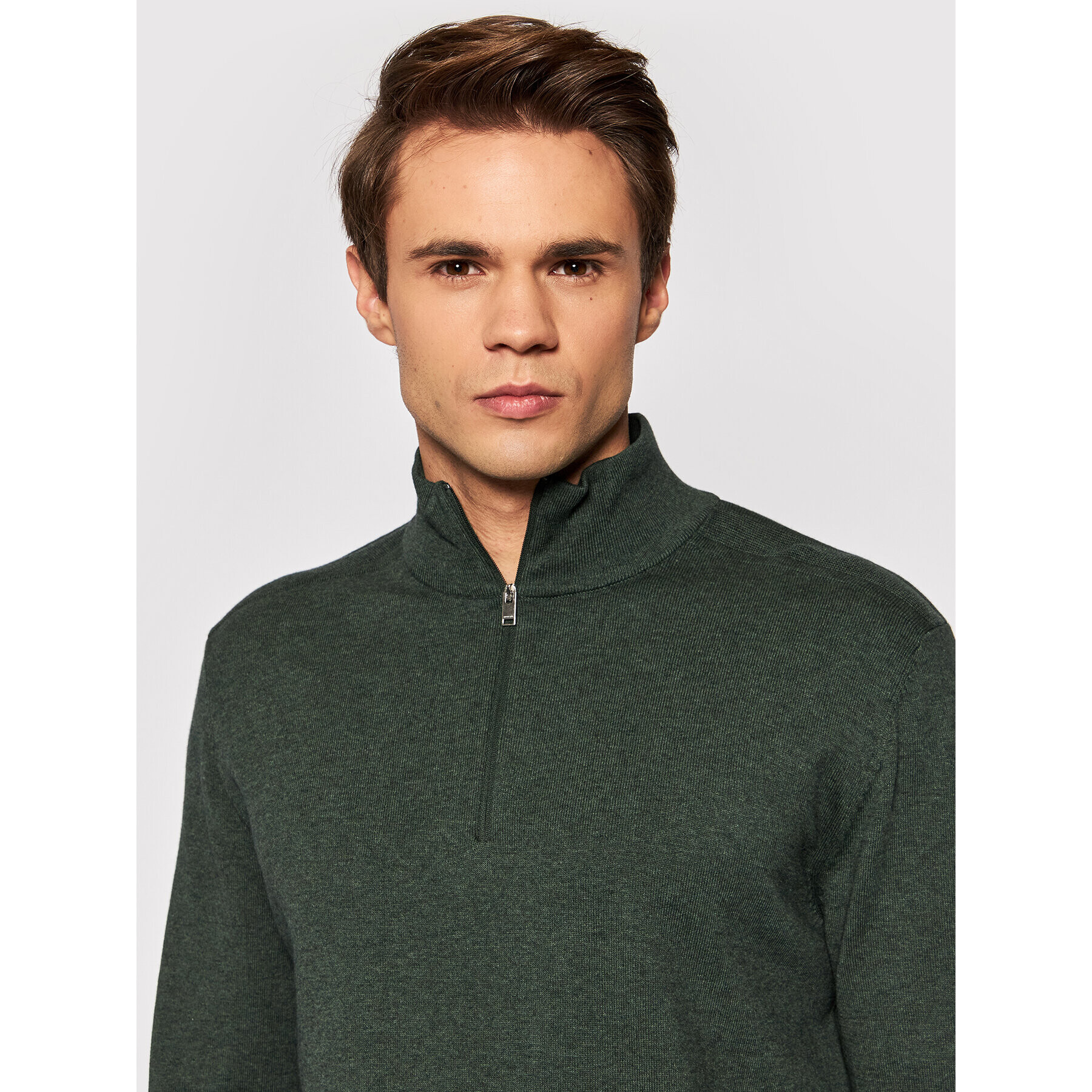 Selected Homme Пуловер Berg 16074687 Зелен Regular Fit - Pepit.bg