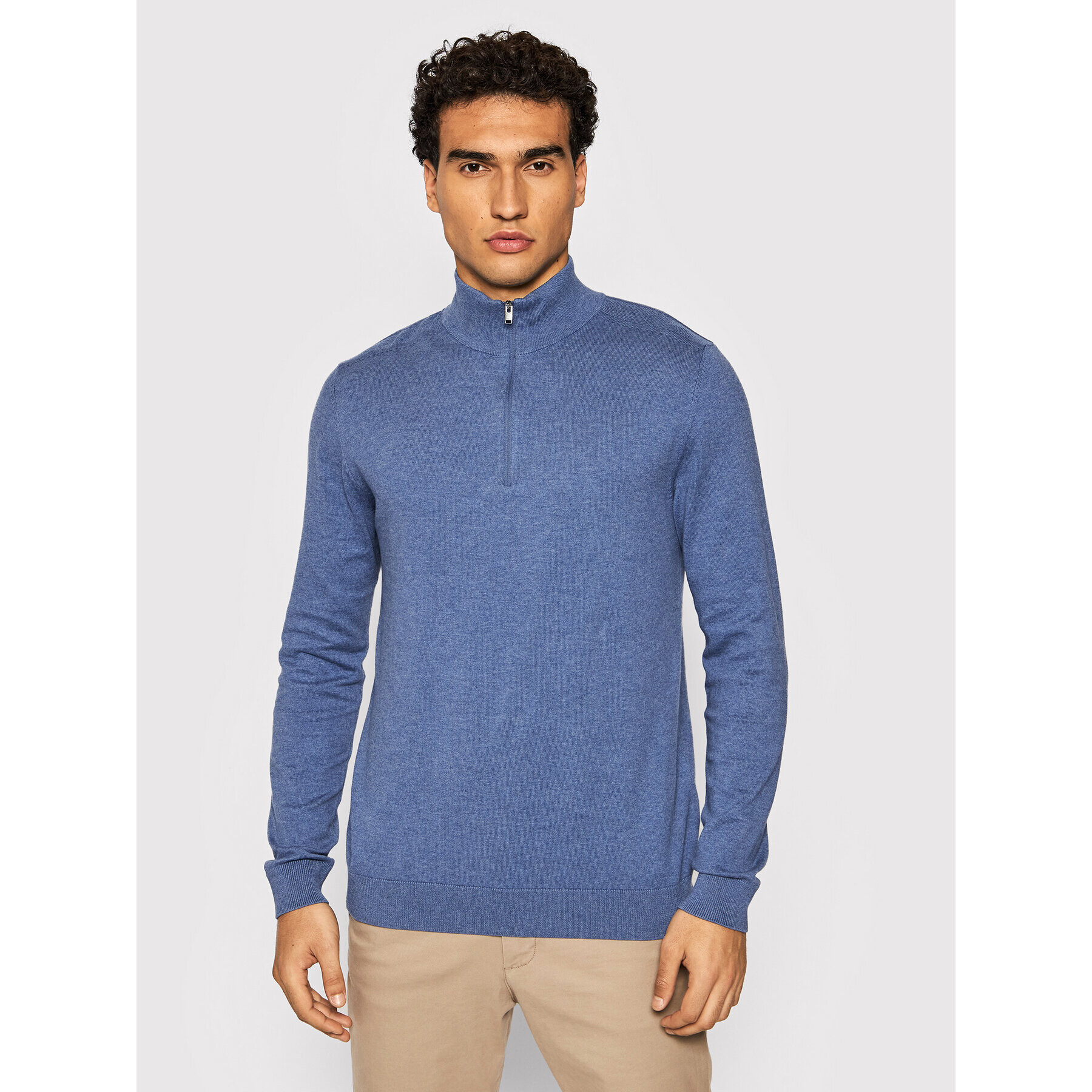 Selected Homme Пуловер Berg 16076641 Син Regular Fit - Pepit.bg