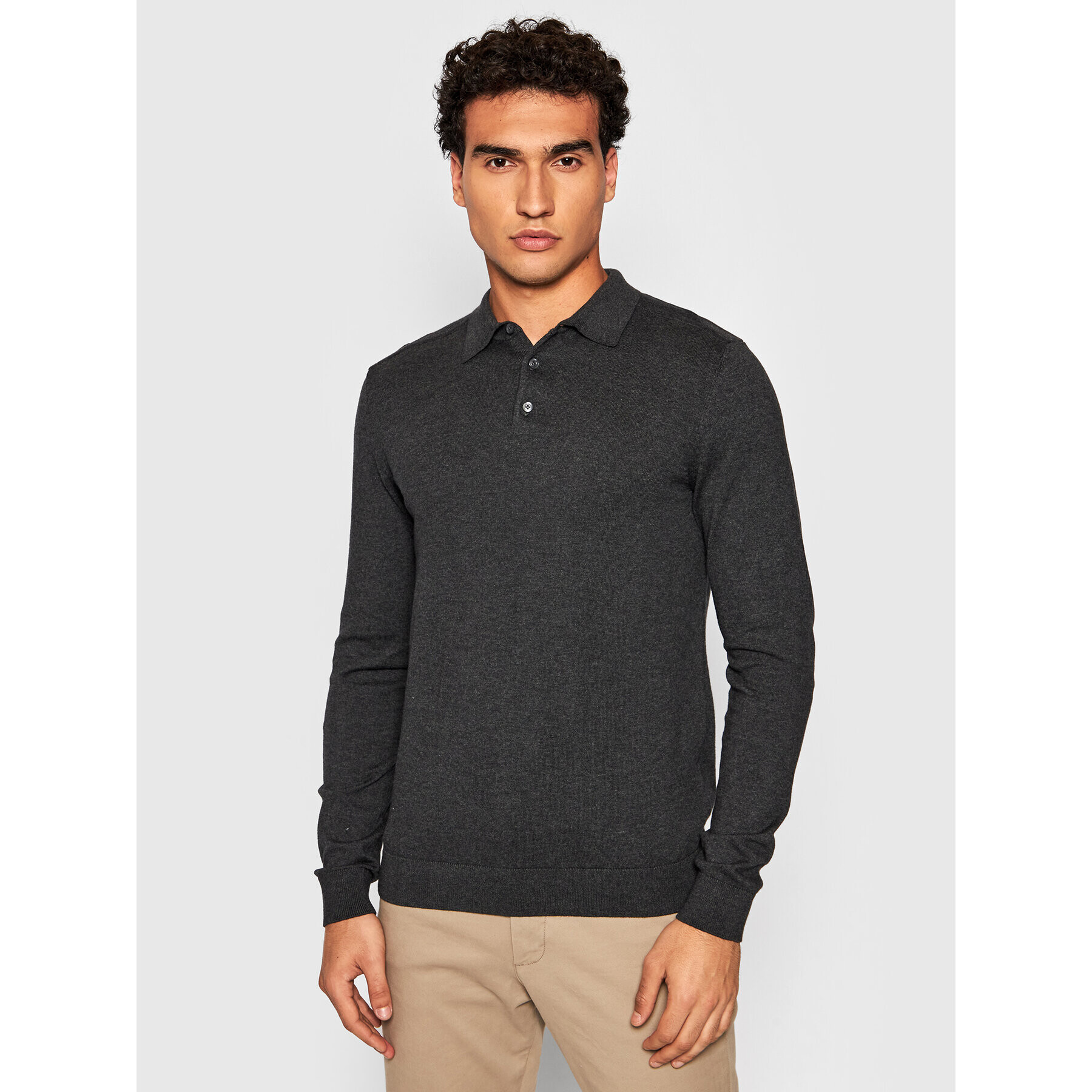 Selected Homme Пуловер Berg 16081320 Сив Regular Fit - Pepit.bg