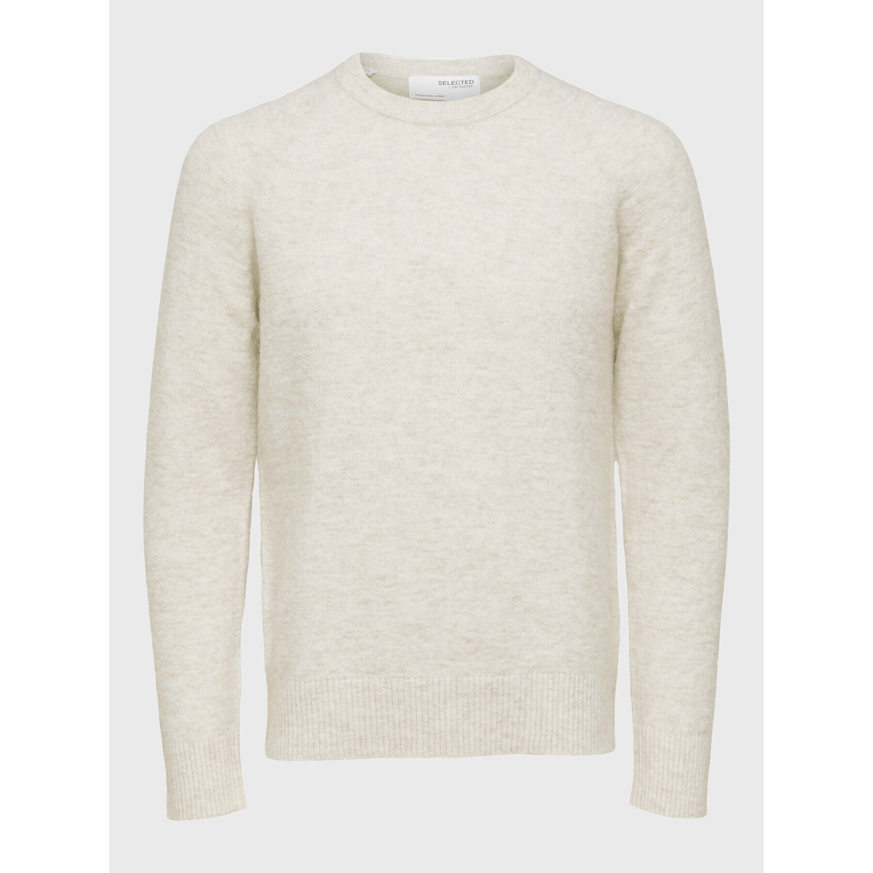 Selected Homme Пуловер Rai 16086699 Бежов Regular Fit - Pepit.bg