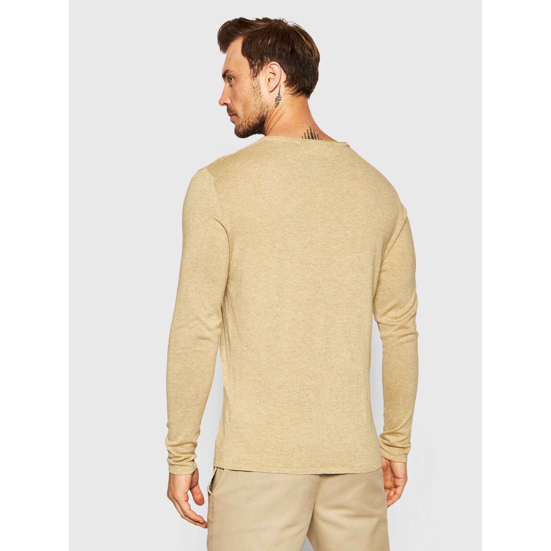 Selected Homme Пуловер Rome 16079774 Бежов Regular Fit - Pepit.bg