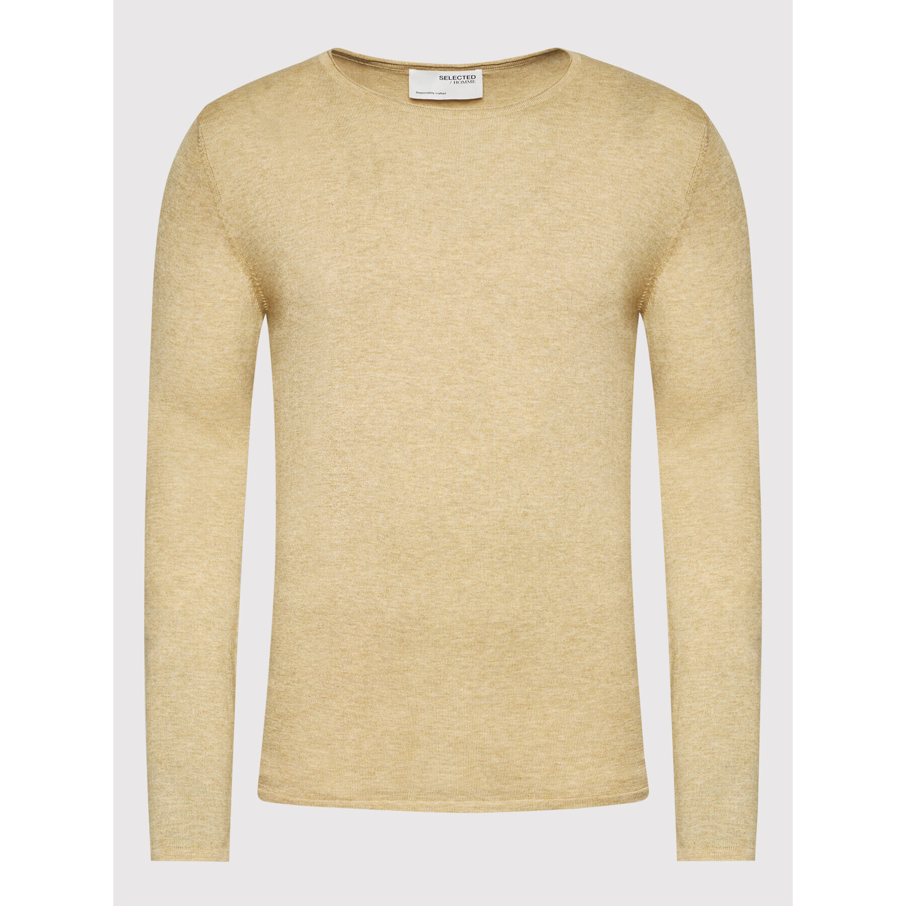 Selected Homme Пуловер Rome 16079774 Бежов Regular Fit - Pepit.bg