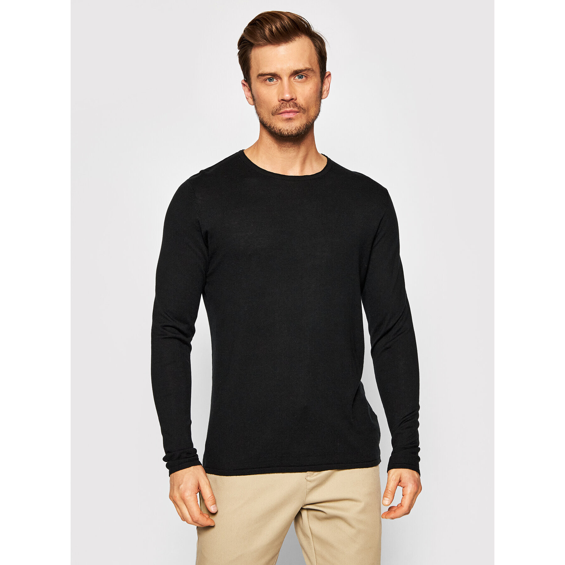 Selected Homme Пуловер Rome 16079774 Черен Regular Fit - Pepit.bg