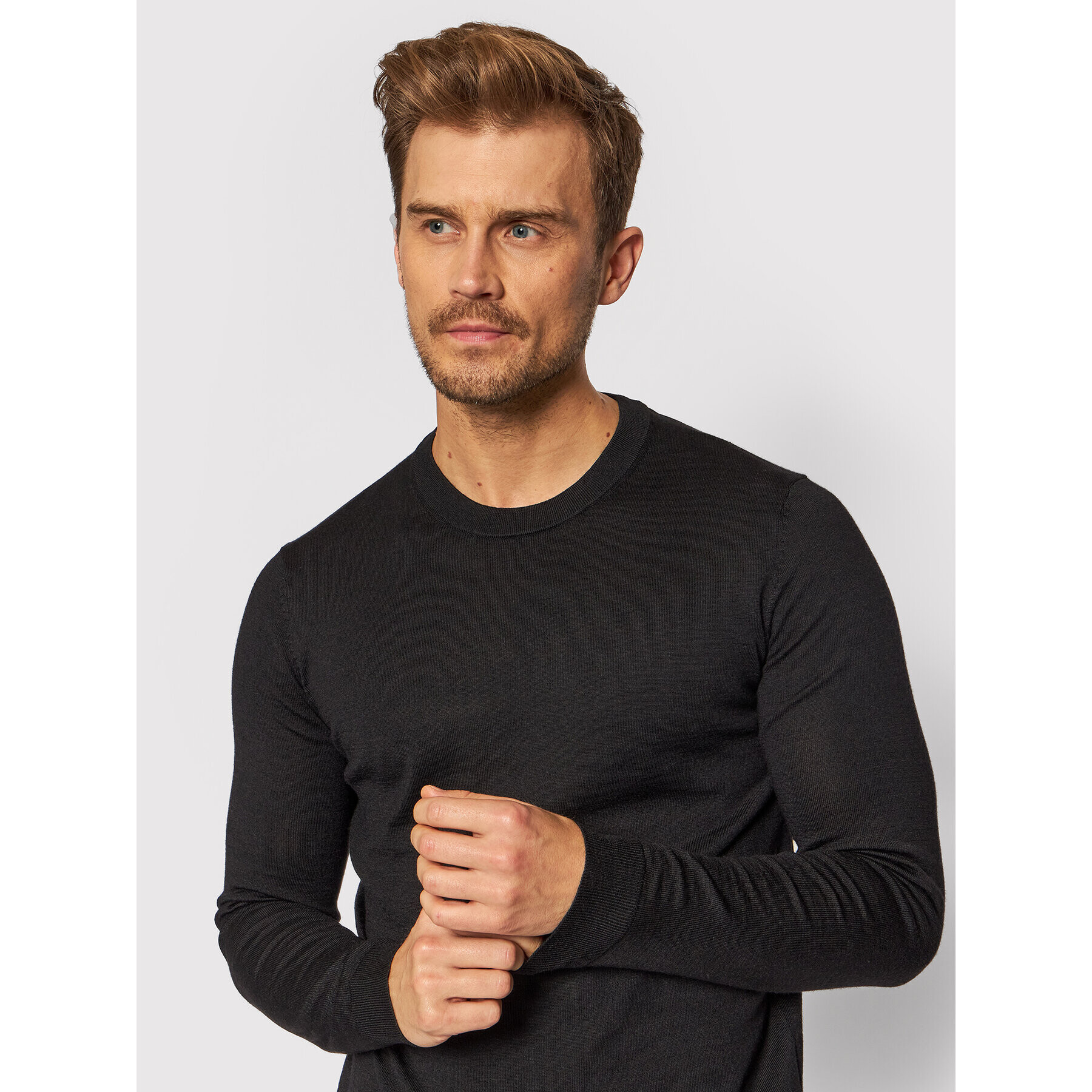 Selected Homme Пуловер Town 16079772 Черен Regular Fit - Pepit.bg