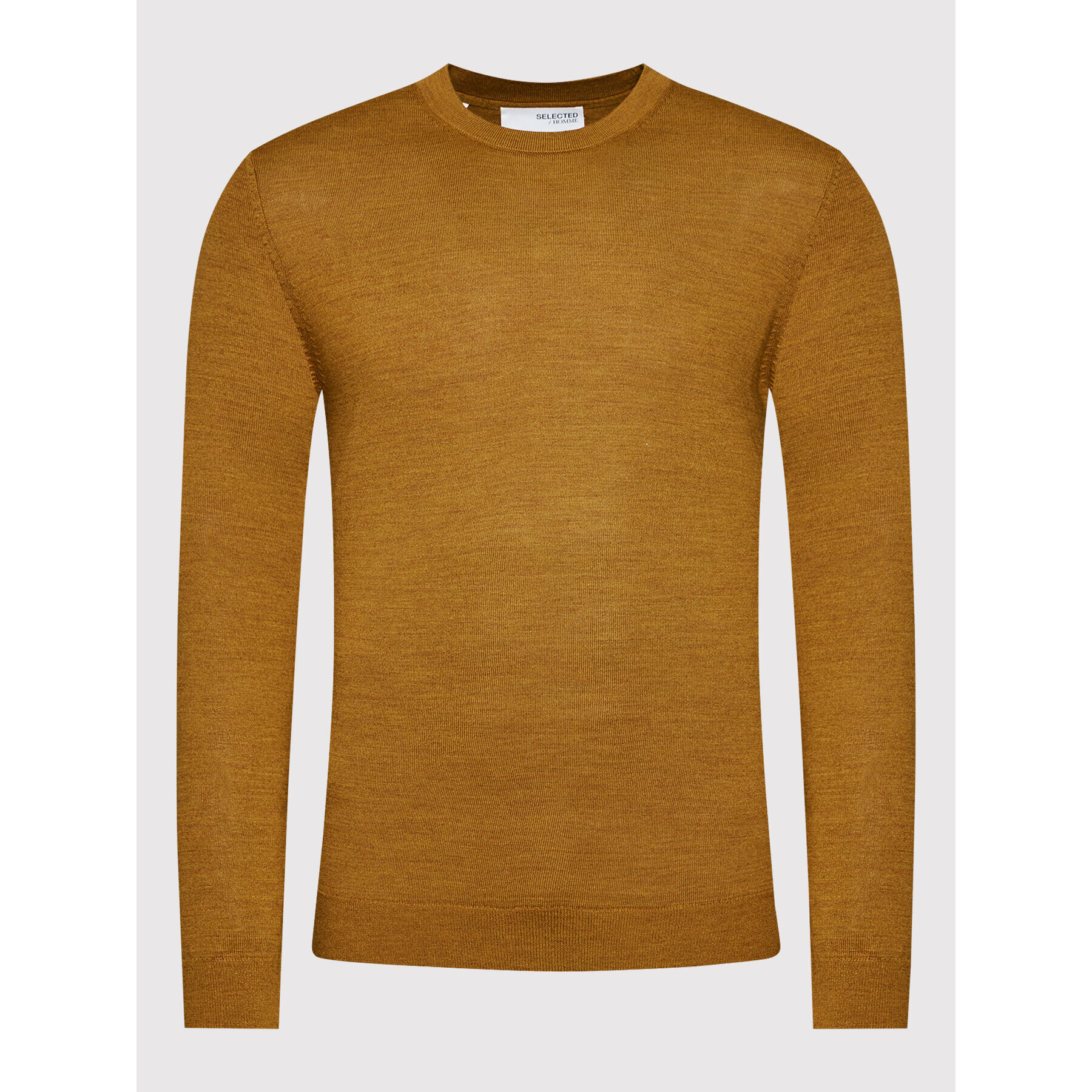 Selected Homme Пуловер Town 16079772 Кафяв Regular Fit - Pepit.bg