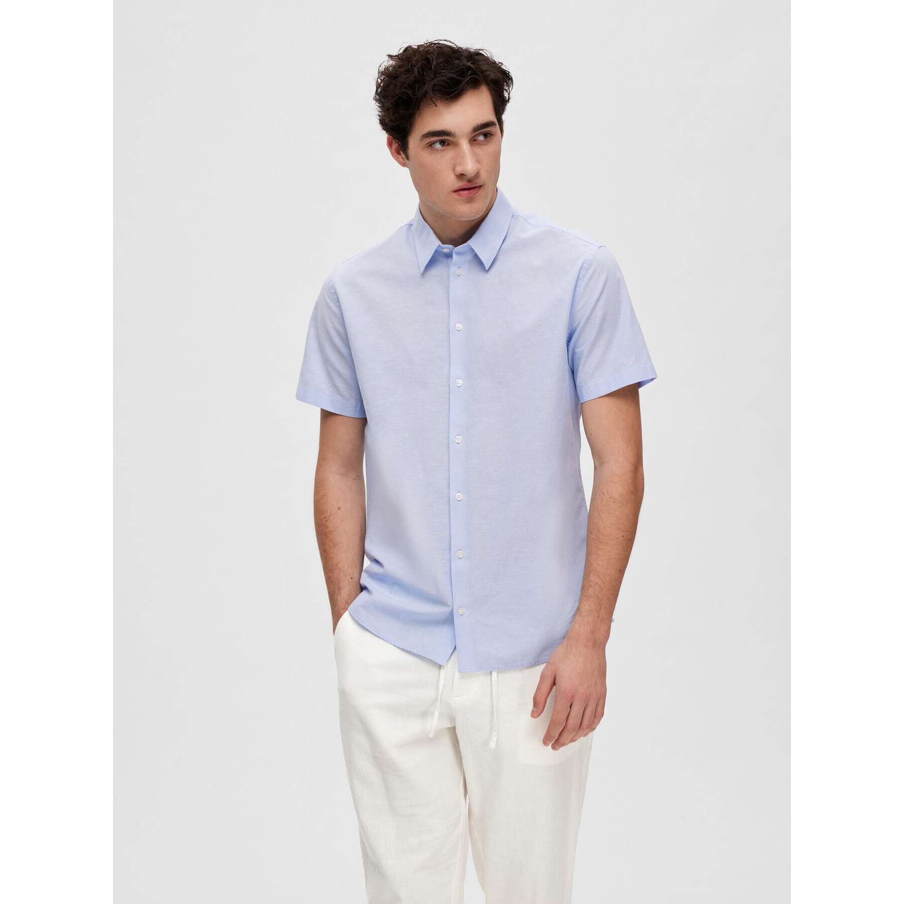 Selected Homme Риза 16079053 Син Regular Fit - Pepit.bg