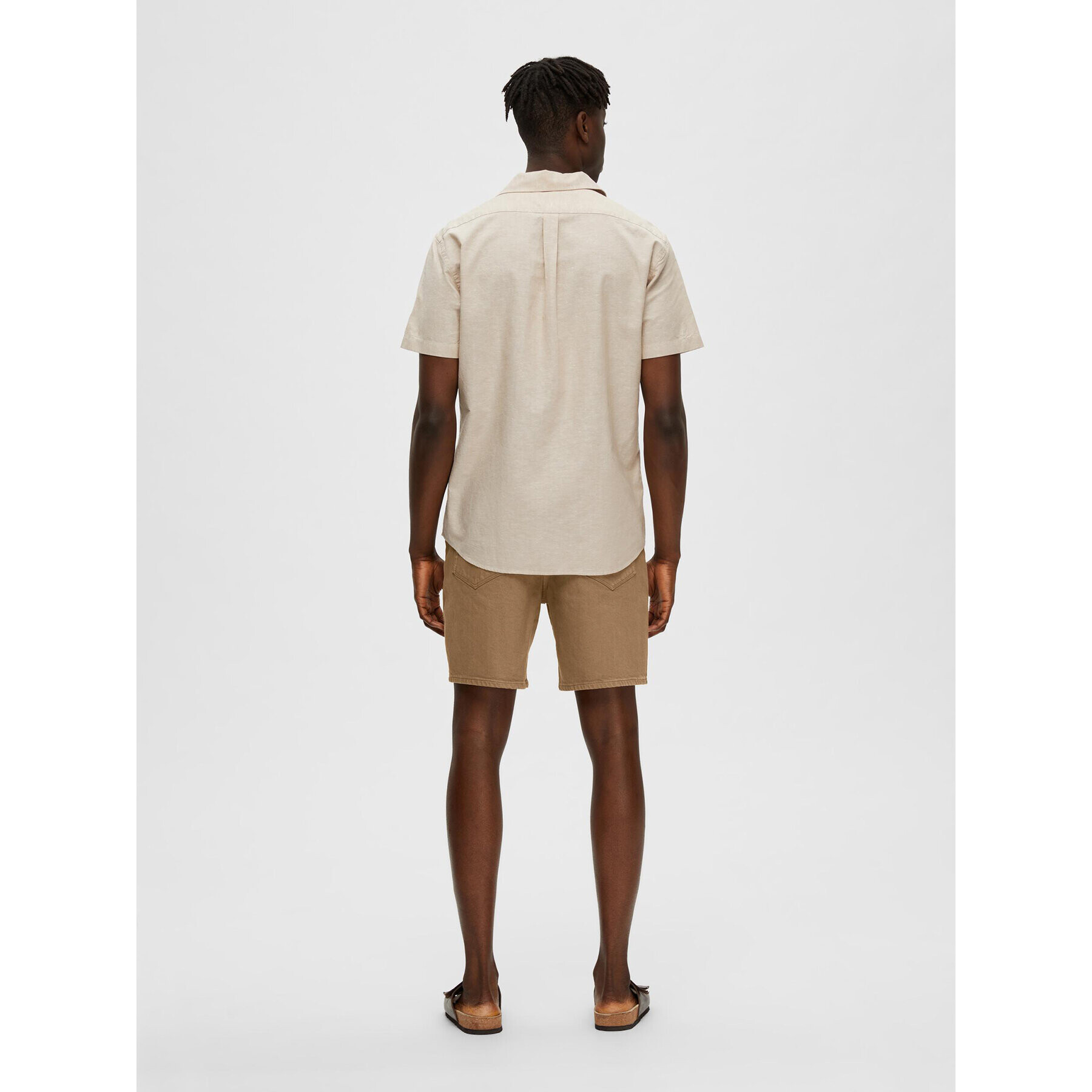 Selected Homme Риза 16079055 Бежов Regular Fit - Pepit.bg