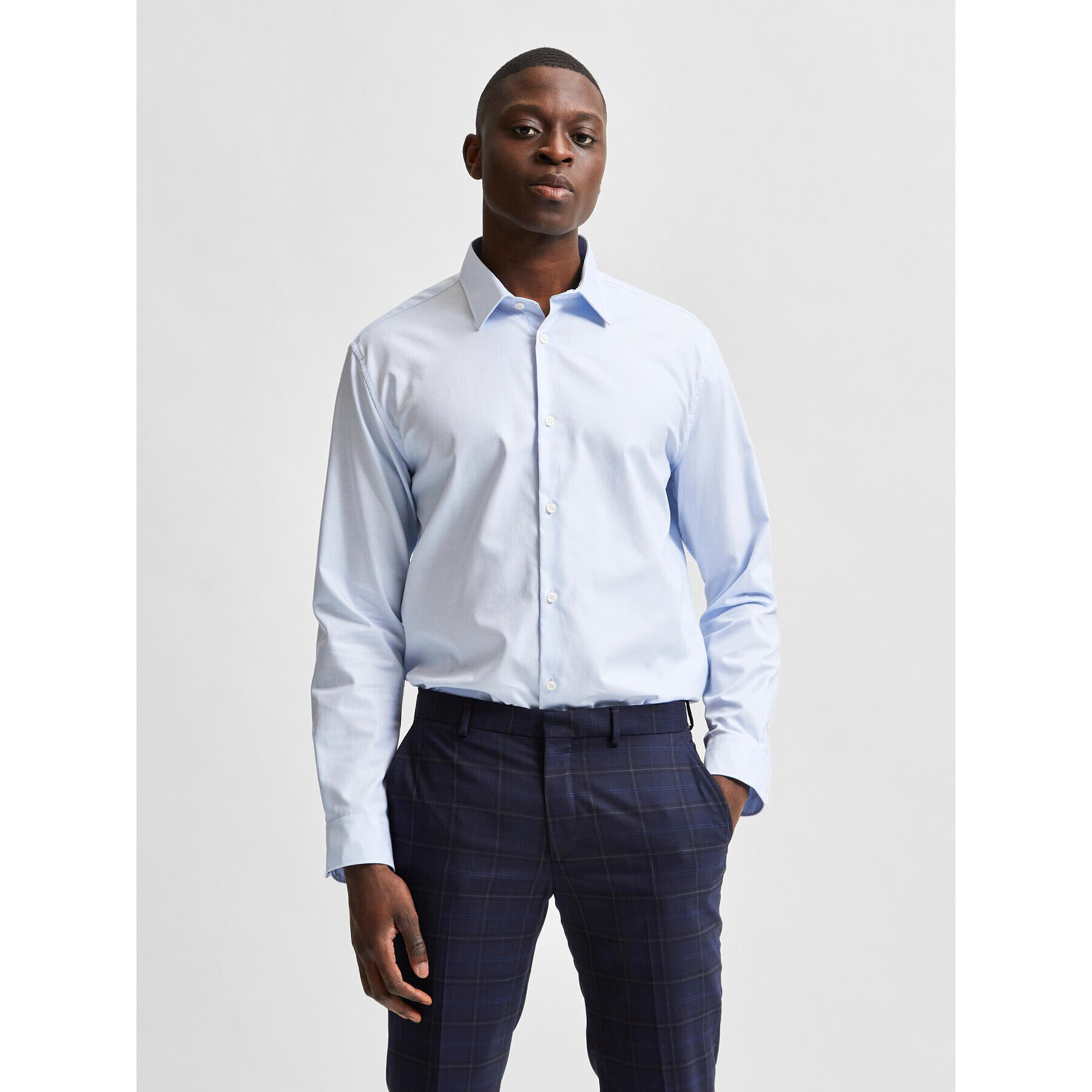 Selected Homme Риза 16080200 Син Slim Fit - Pepit.bg