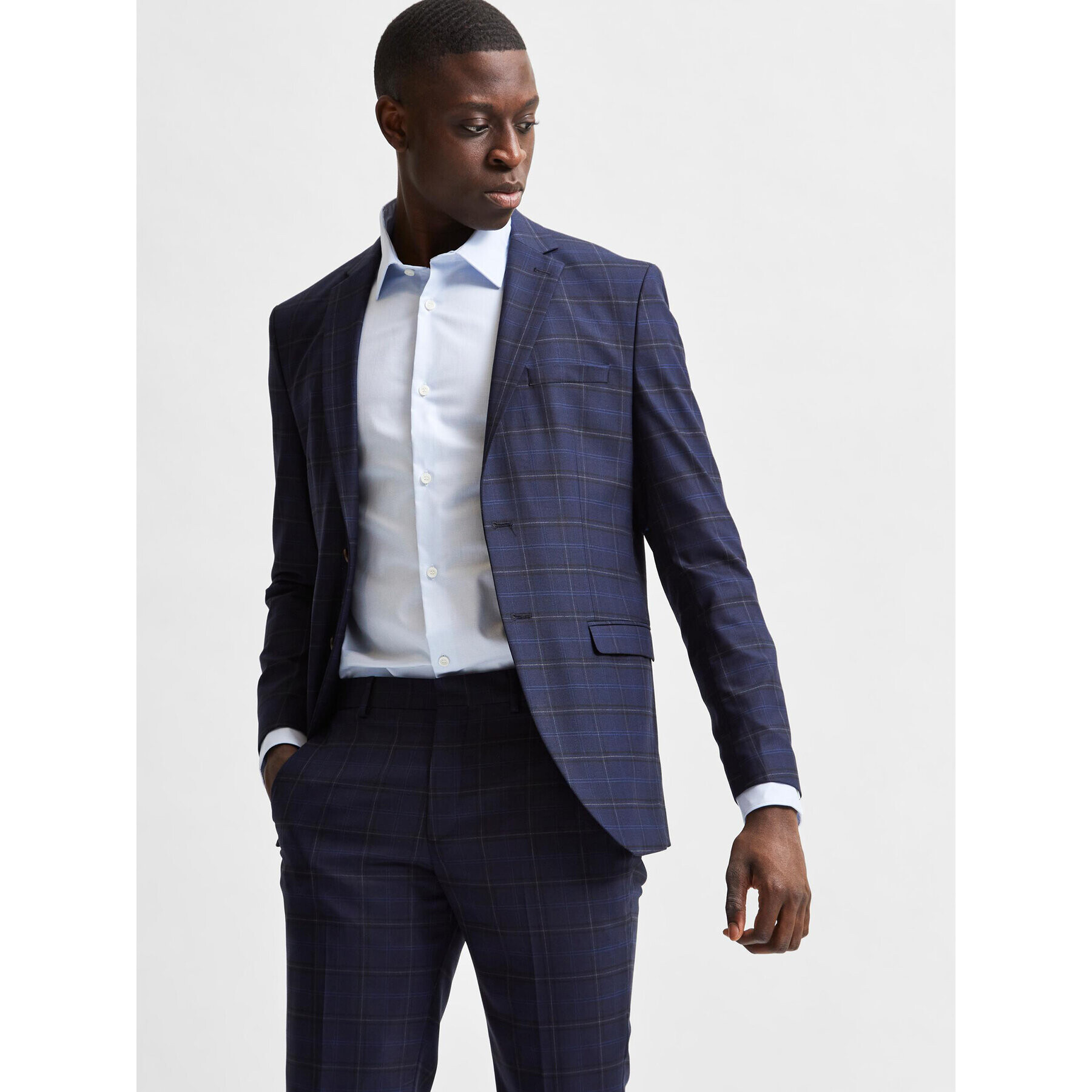 Selected Homme Риза 16080200 Син Slim Fit - Pepit.bg