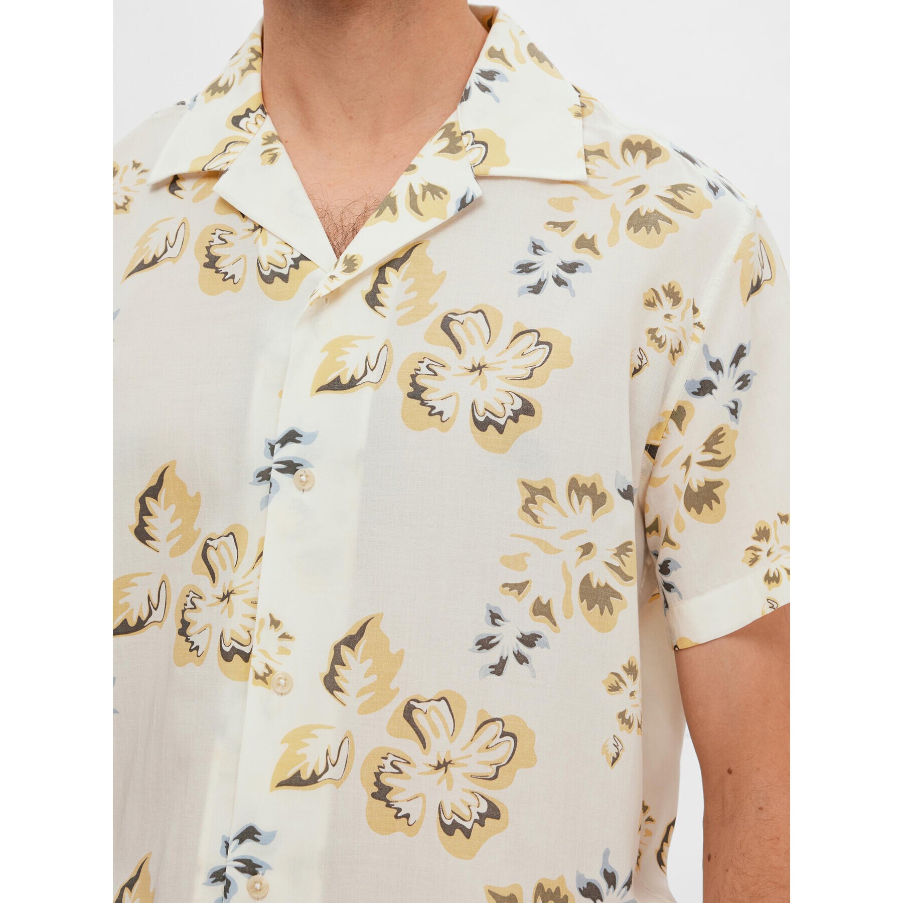Selected Homme Риза 16083565 Бял Regular Fit - Pepit.bg