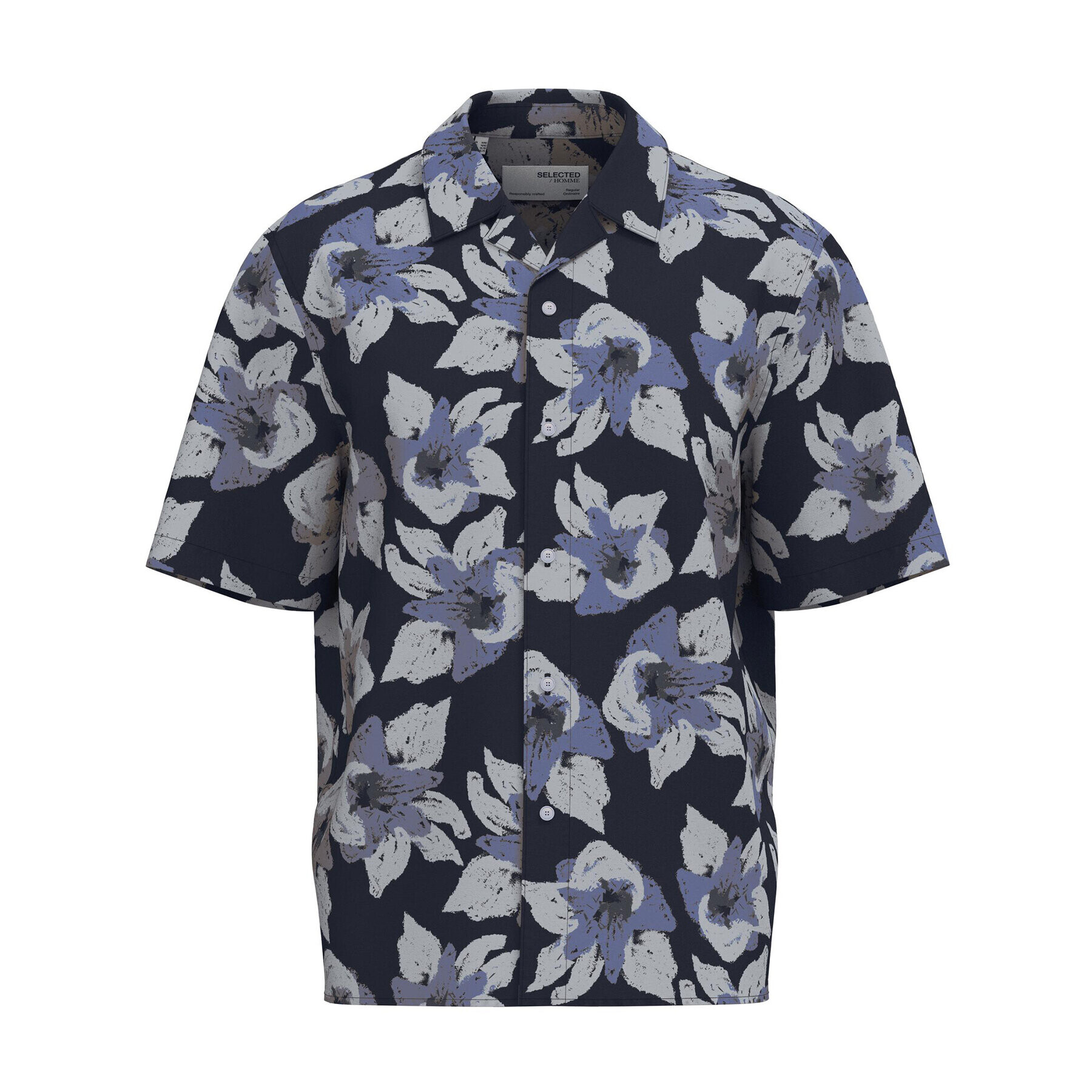 Selected Homme Риза 16083565 Син Regular Fit - Pepit.bg