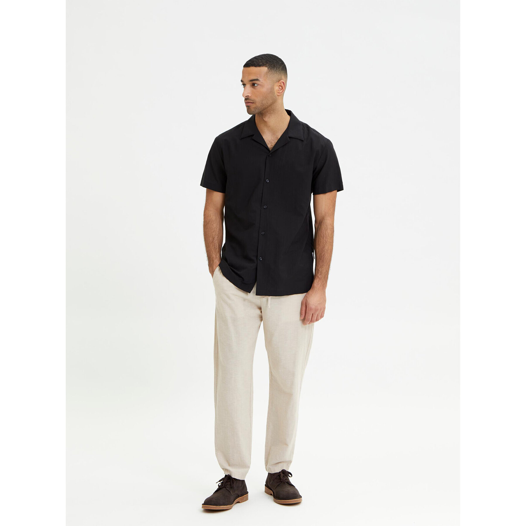 Selected Homme Риза 16084639 Черен Regular Fit - Pepit.bg