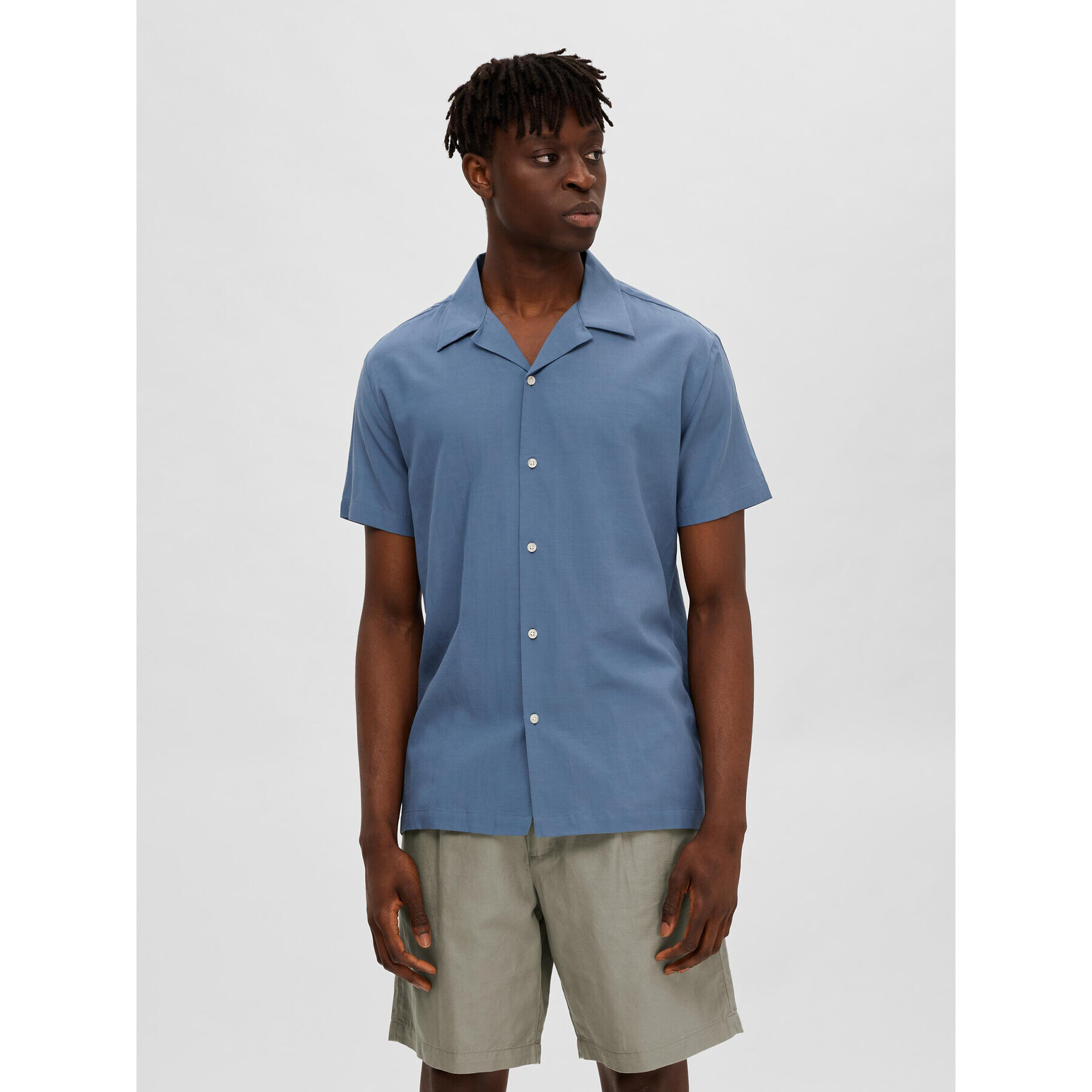 Selected Homme Риза 16084639 Син Regular Fit - Pepit.bg