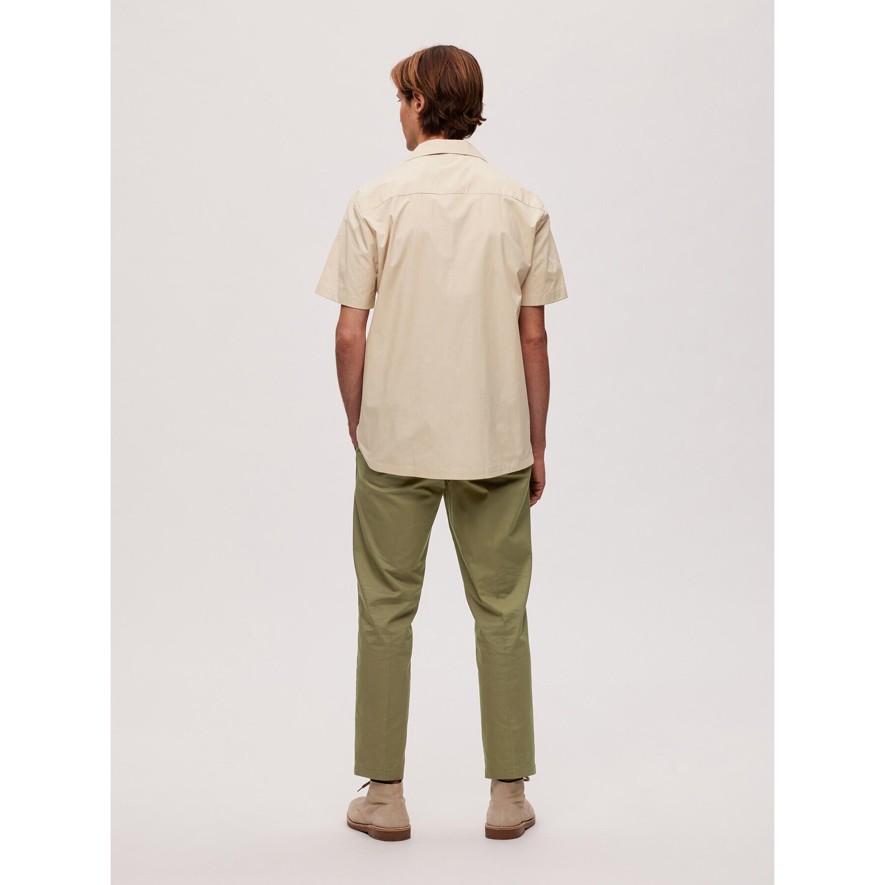 Selected Homme Риза 16088351 Бежов Regular Fit - Pepit.bg