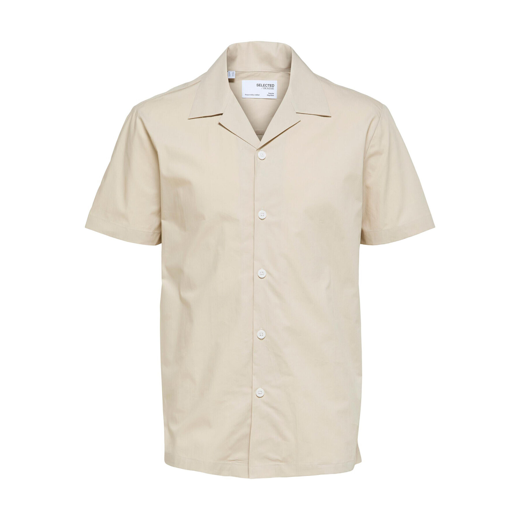 Selected Homme Риза 16088351 Бежов Regular Fit - Pepit.bg