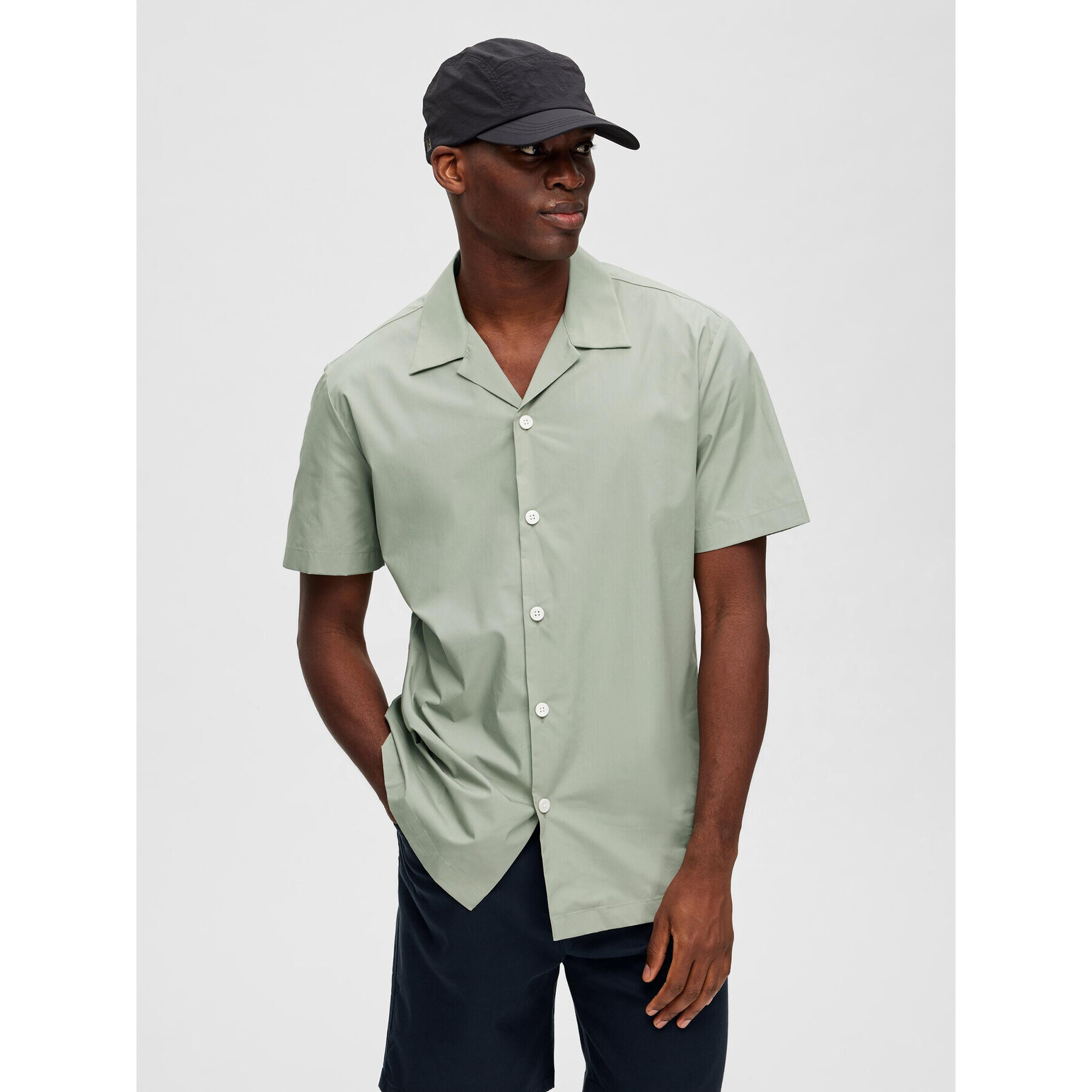 Selected Homme Риза 16088351 Зелен Regular Fit - Pepit.bg