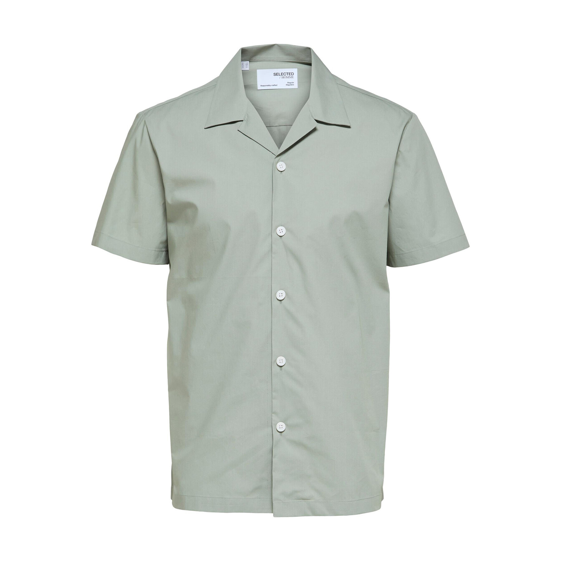 Selected Homme Риза 16088351 Зелен Regular Fit - Pepit.bg