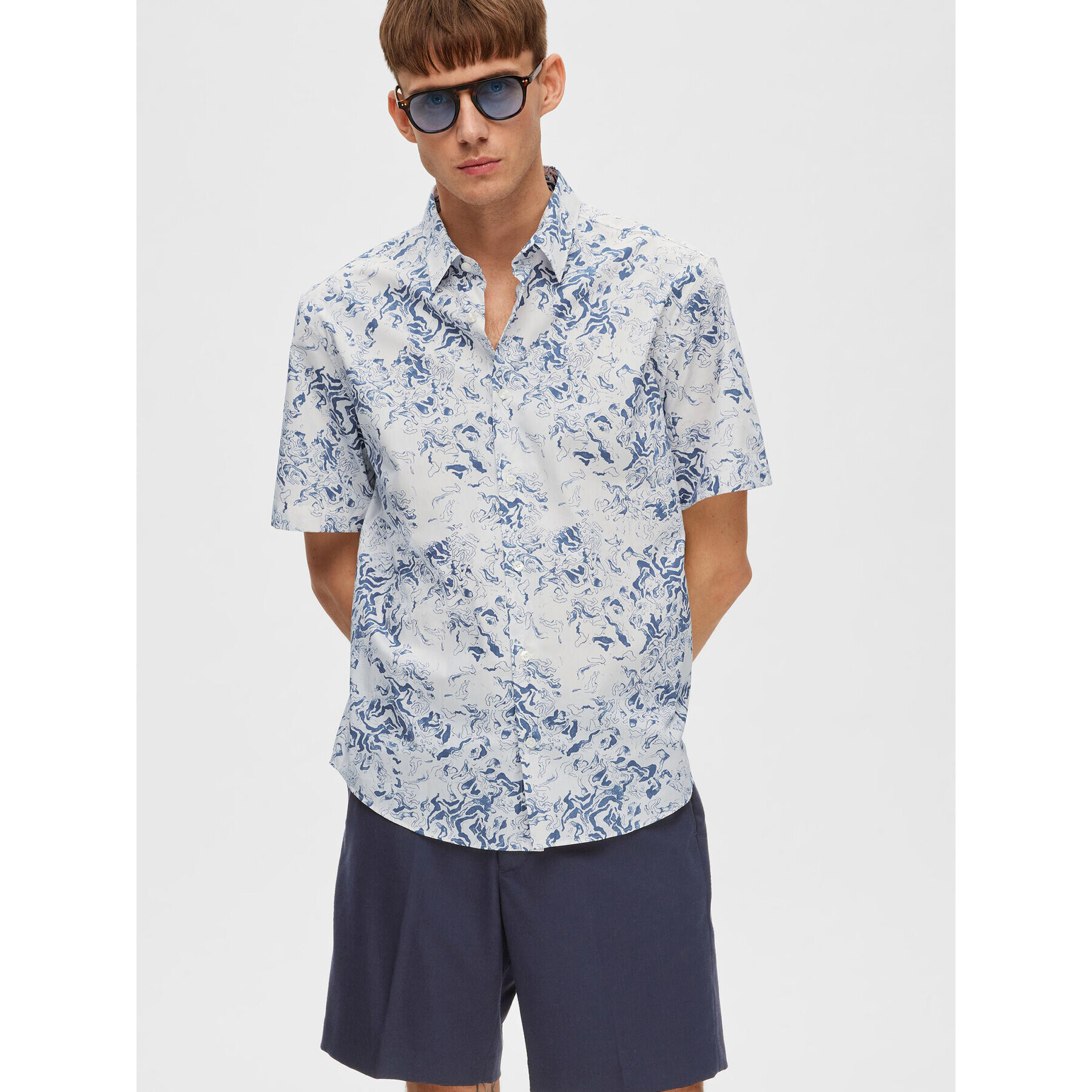 Selected Homme Риза 16088361 Син Relaxed Fit - Pepit.bg