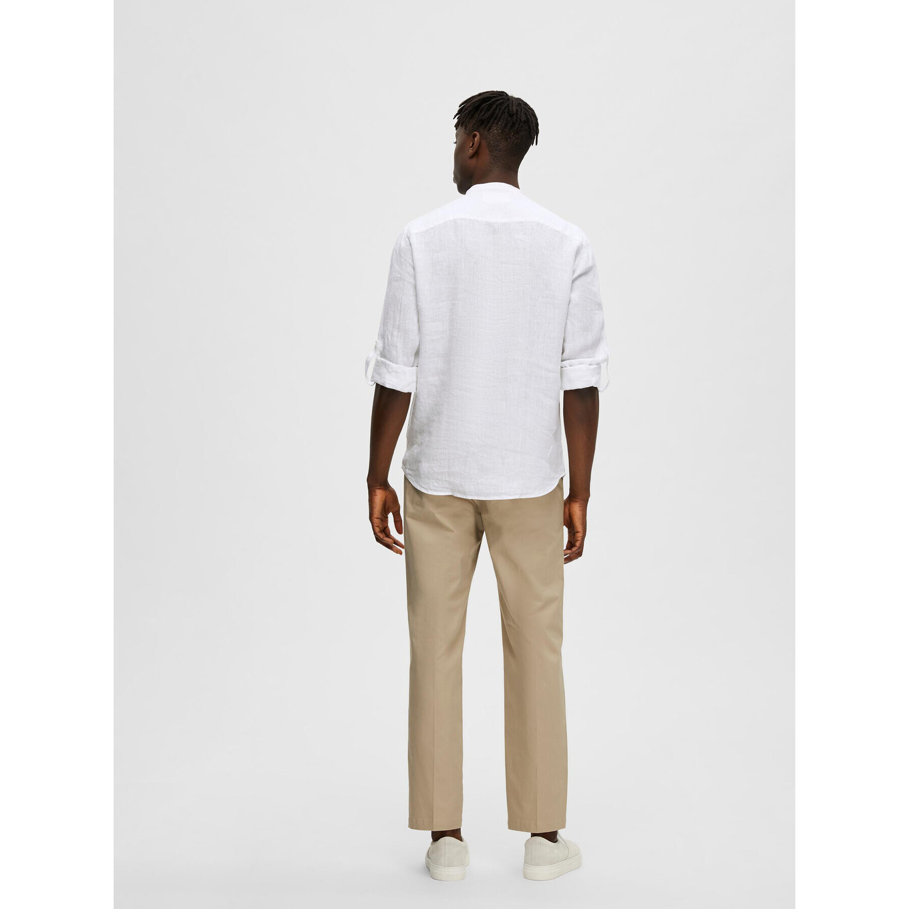 Selected Homme Риза 16088372 Бял Regular Fit - Pepit.bg