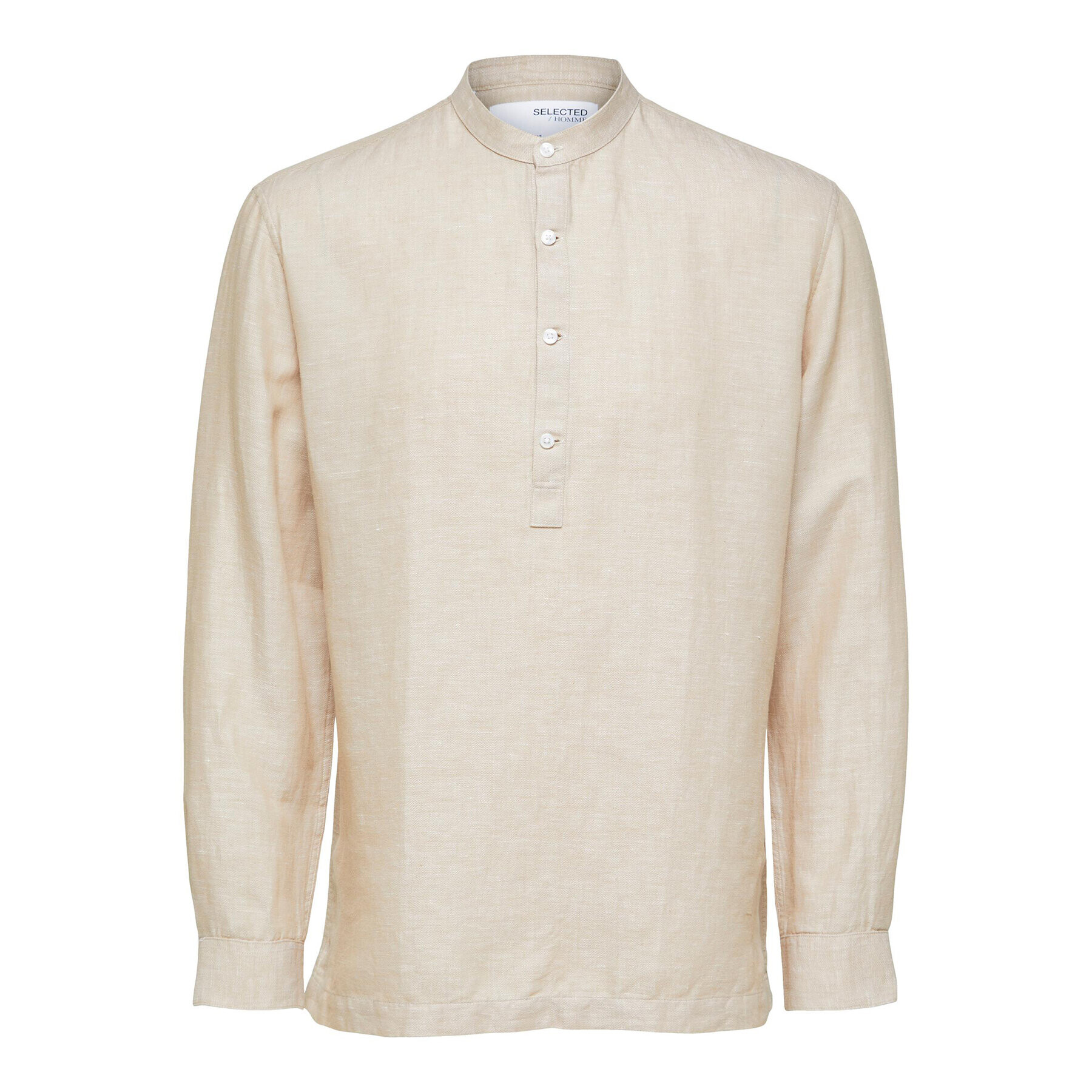 Selected Homme Риза 16088805 Бежов Regular Fit - Pepit.bg