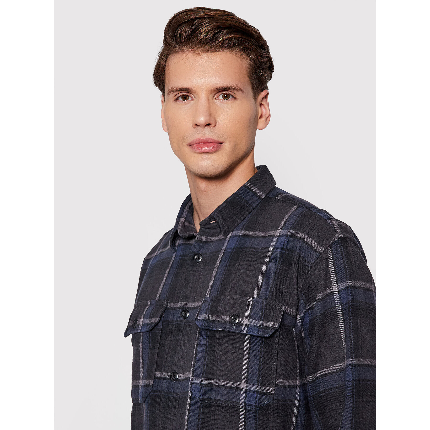 Selected Homme Риза Alfred 16080949 Тъмносин Loose Fit - Pepit.bg