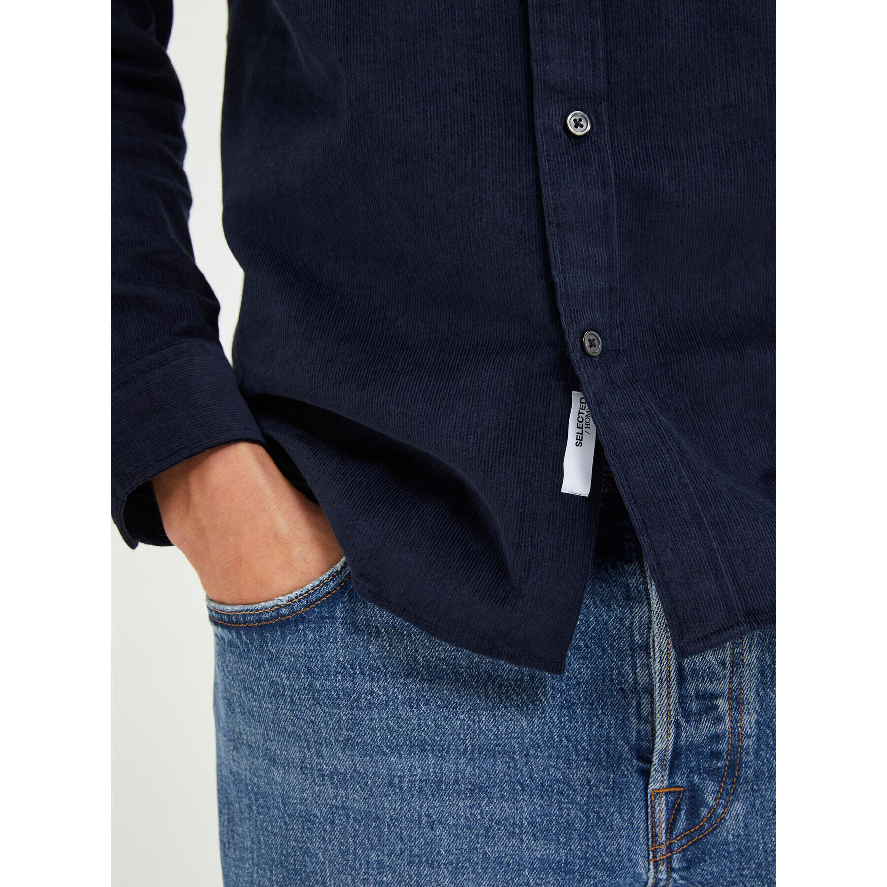 Selected Homme Риза Benjamin 16086513 Тъмносин Regular Fit - Pepit.bg