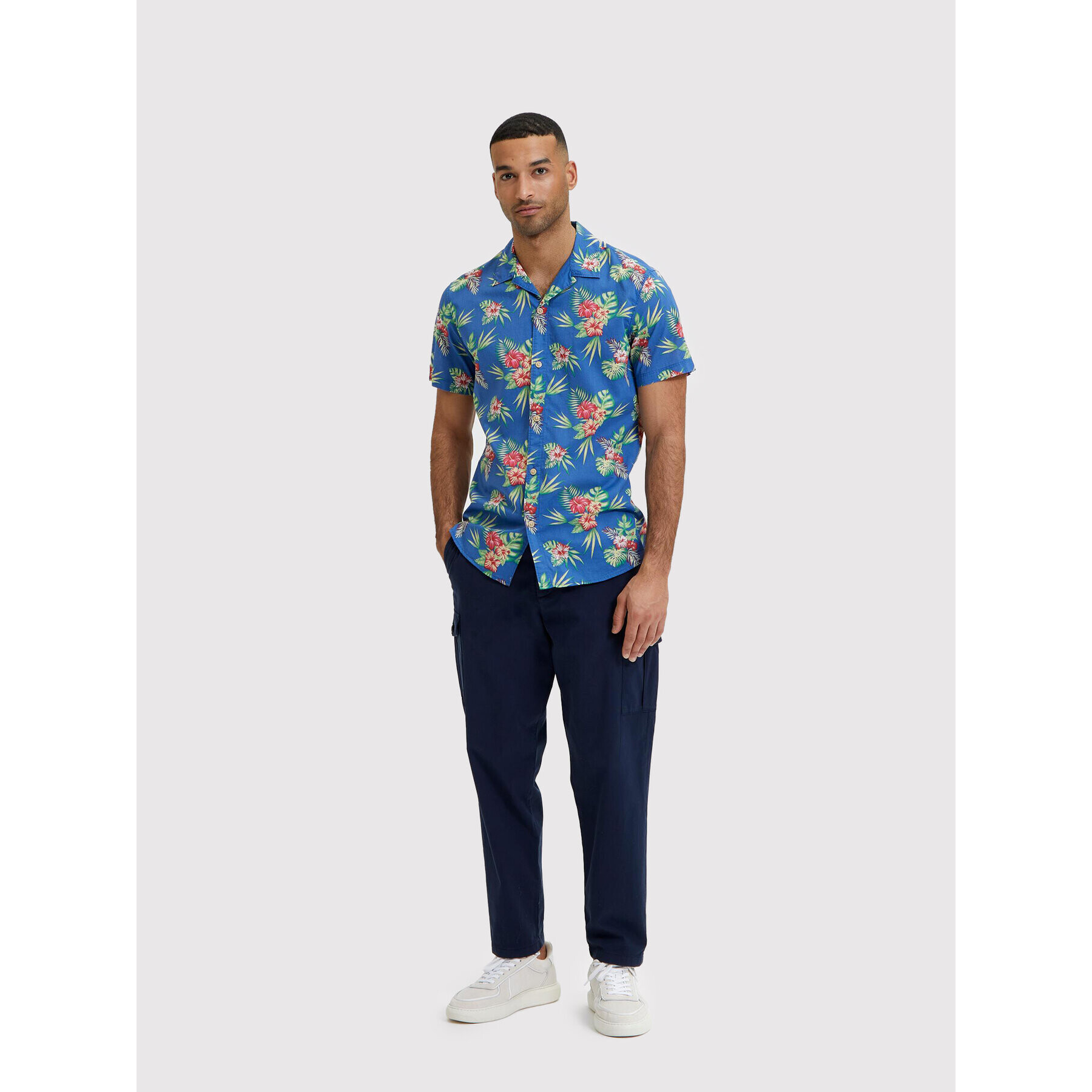 Selected Homme Риза Crazy 16084700 Син Slim Fit - Pepit.bg