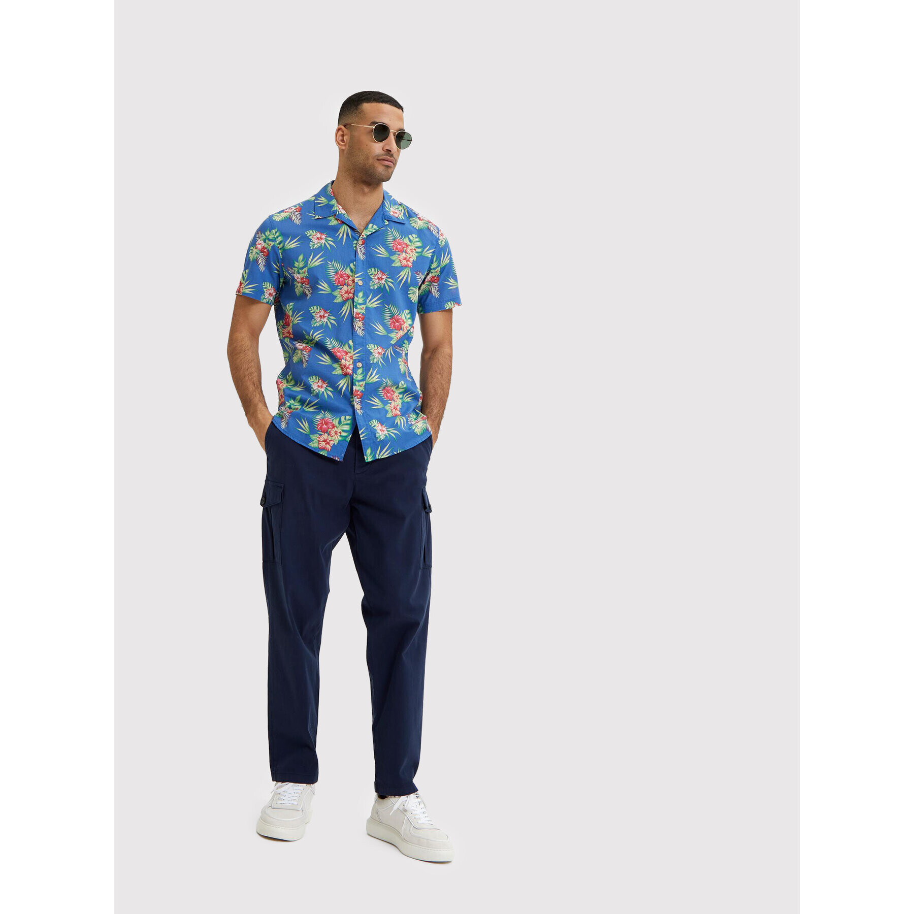 Selected Homme Риза Crazy 16084700 Син Slim Fit - Pepit.bg