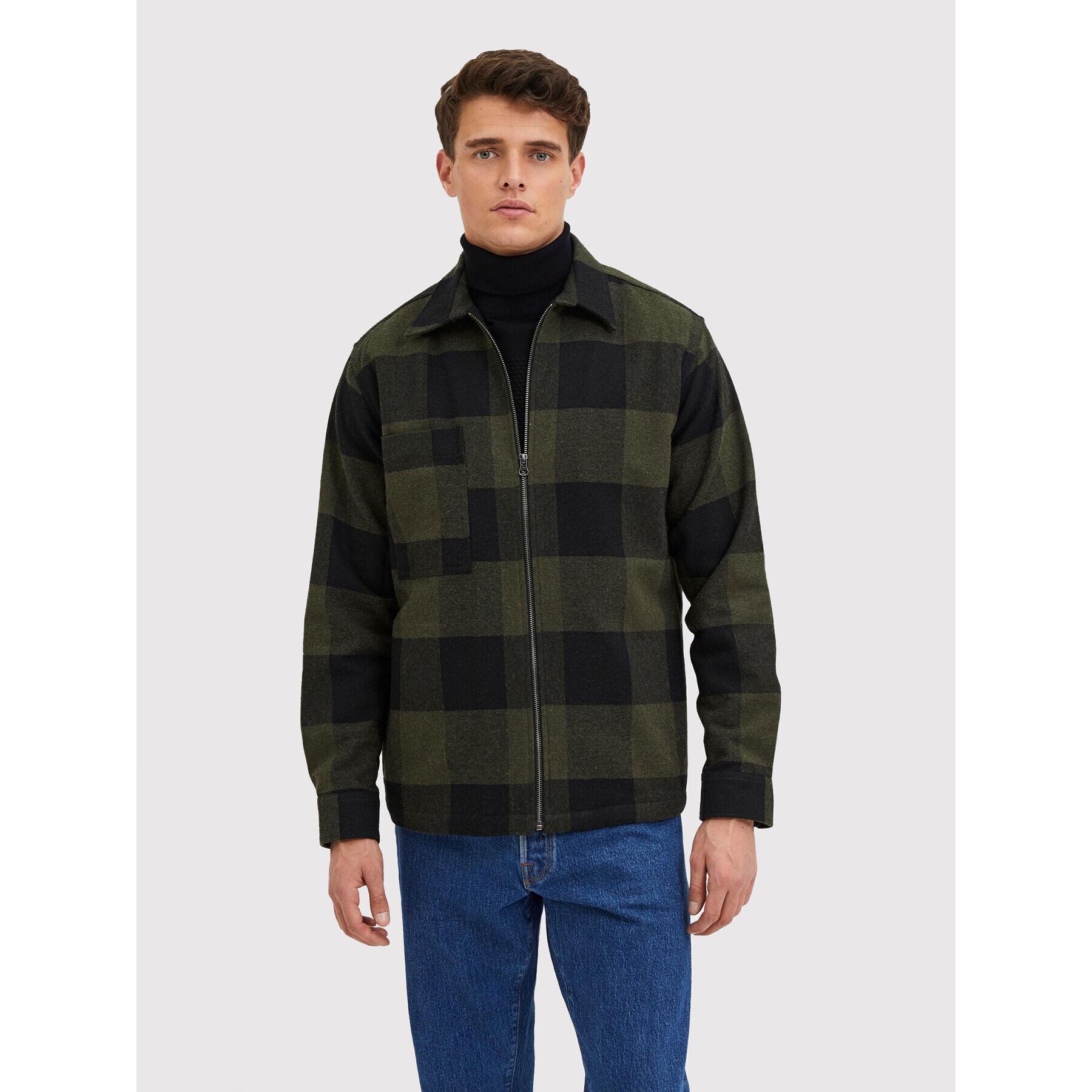 Selected Homme Риза Doller 16085234 Зелен Regular Fit - Pepit.bg