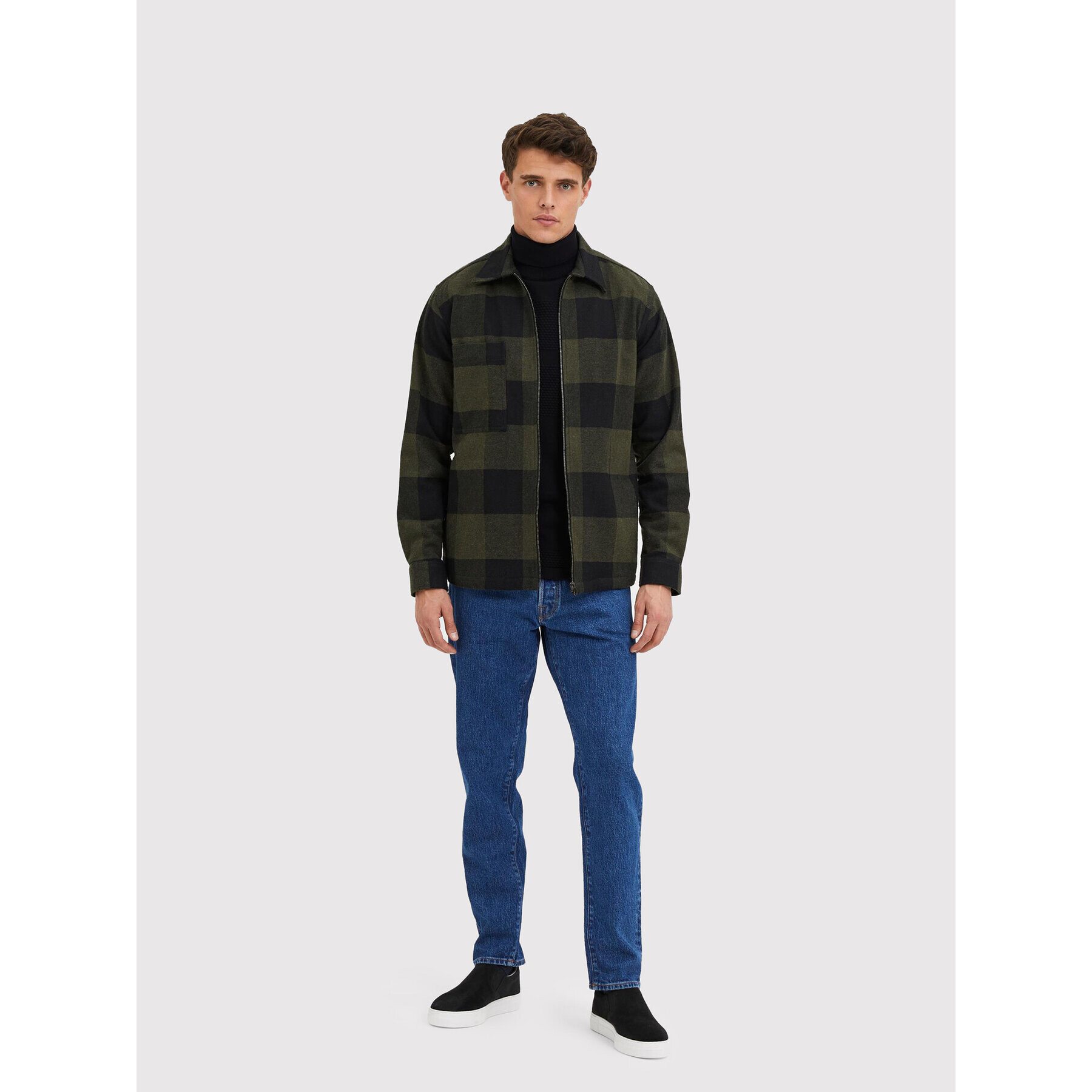 Selected Homme Риза Doller 16085234 Зелен Regular Fit - Pepit.bg
