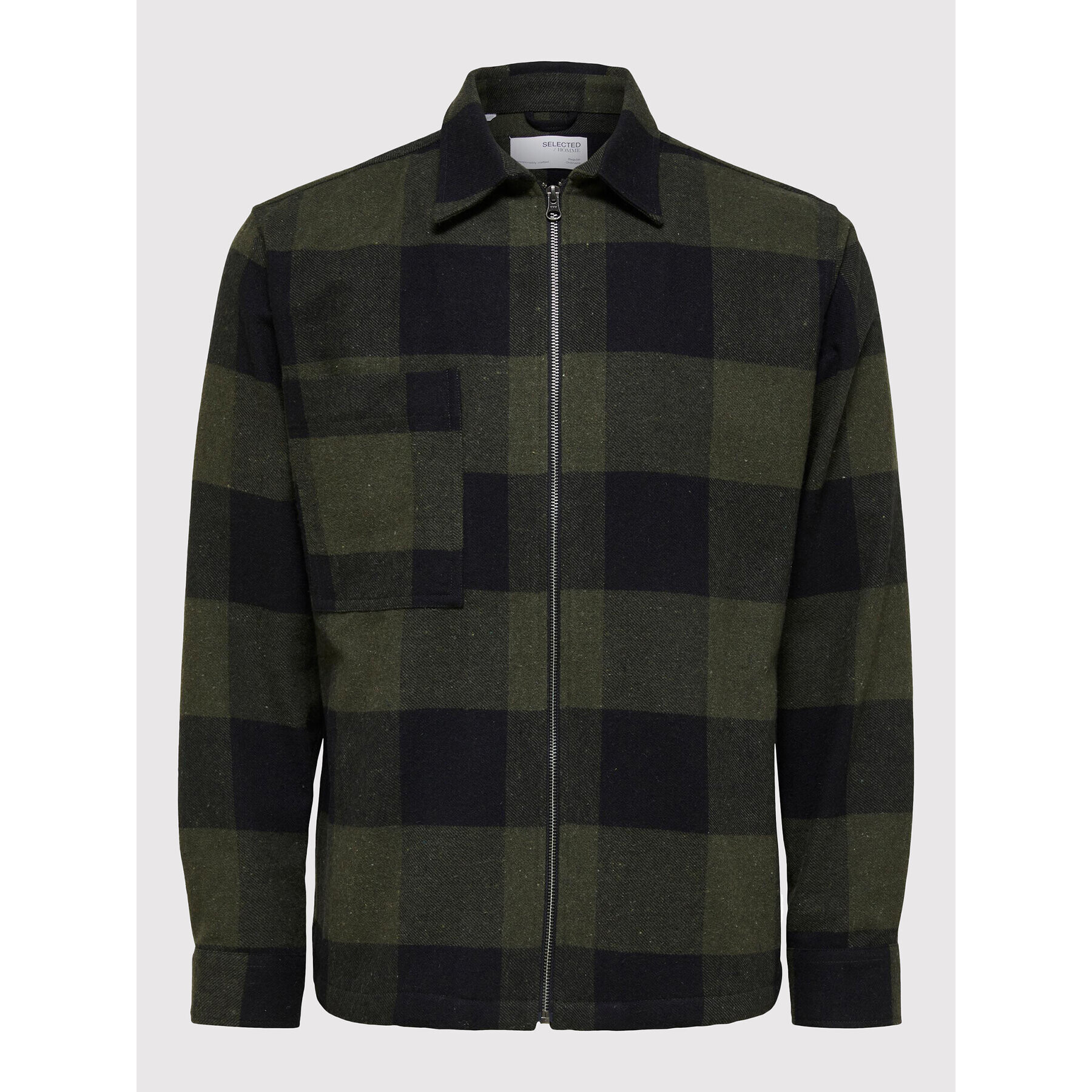 Selected Homme Риза Doller 16085234 Зелен Regular Fit - Pepit.bg