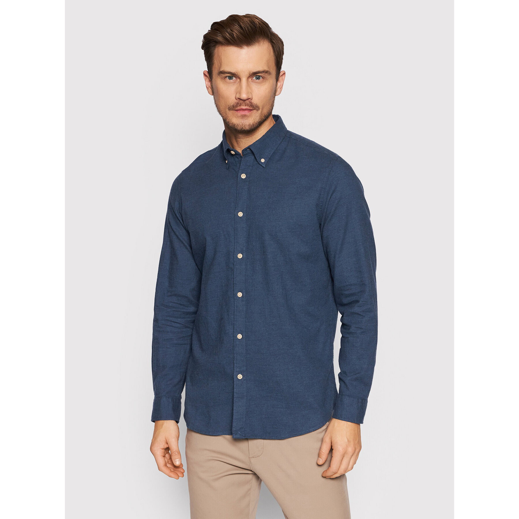 Selected Homme Риза Flannel 16074464 Син Slim Fit - Pepit.bg