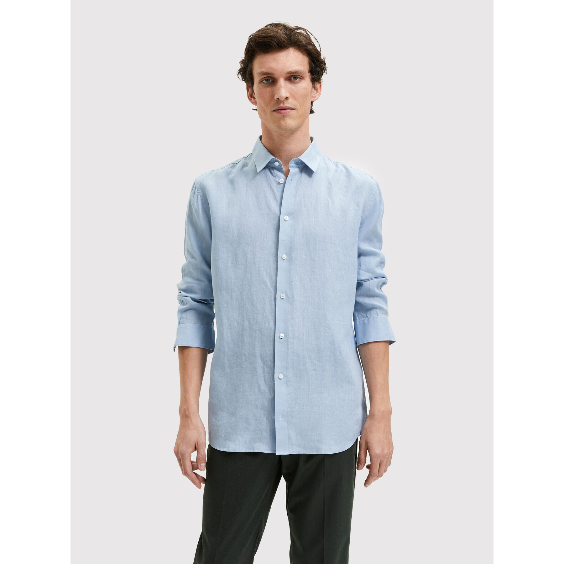 Selected Homme Риза Kylian 16083774 Син Regular Fit - Pepit.bg