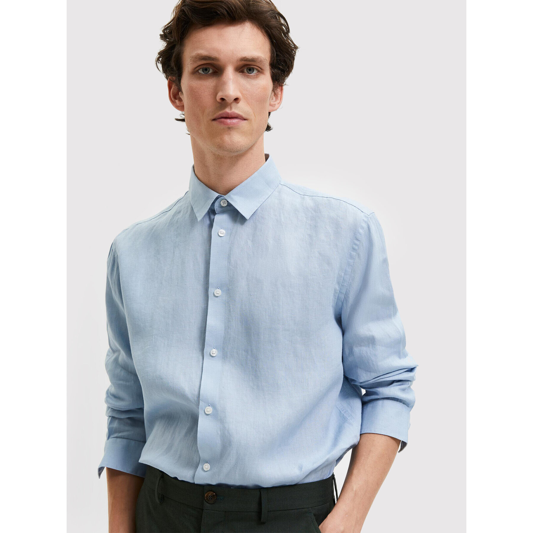 Selected Homme Риза Kylian 16083774 Син Regular Fit - Pepit.bg