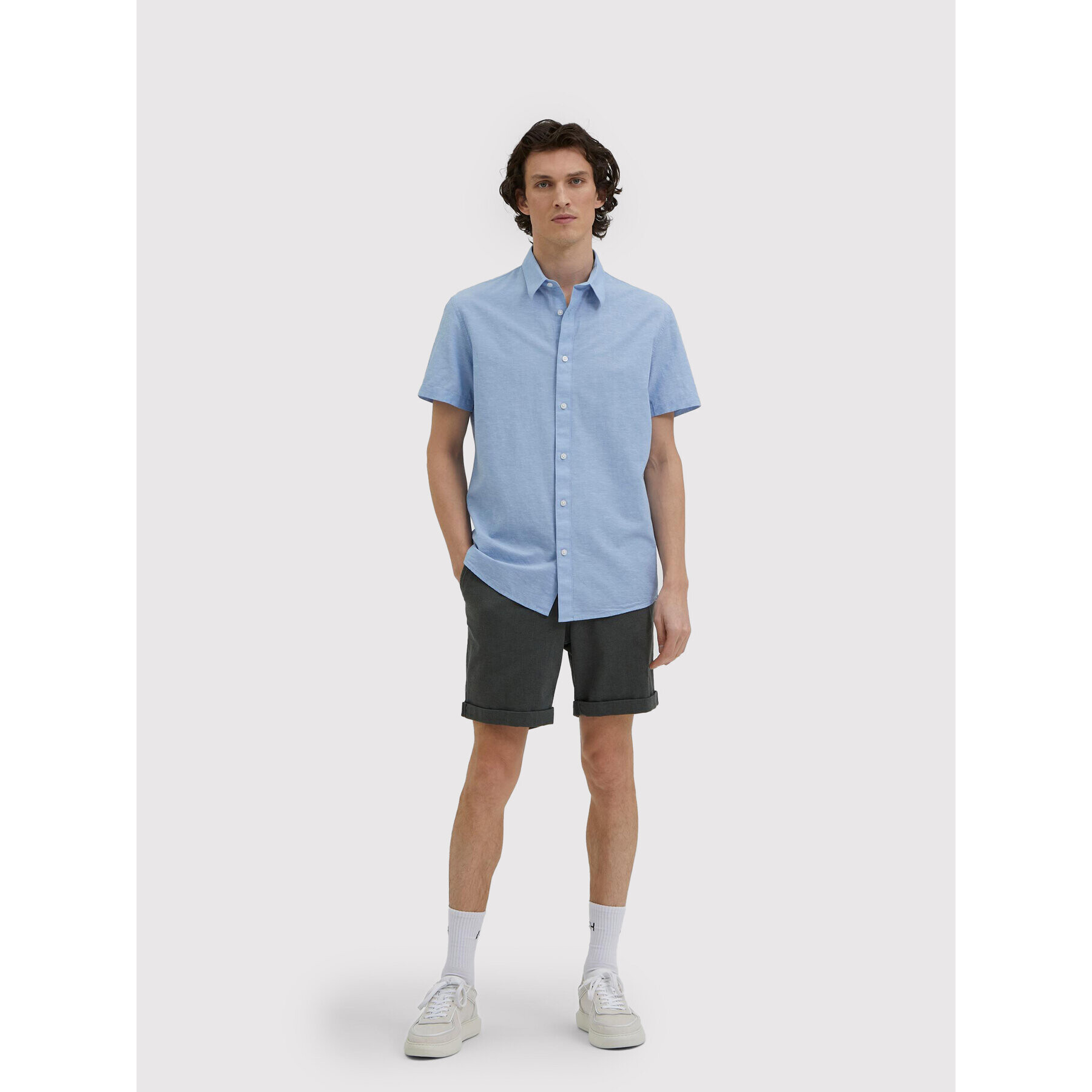Selected Homme Риза New Linen 16079053 Син Regular Fit - Pepit.bg