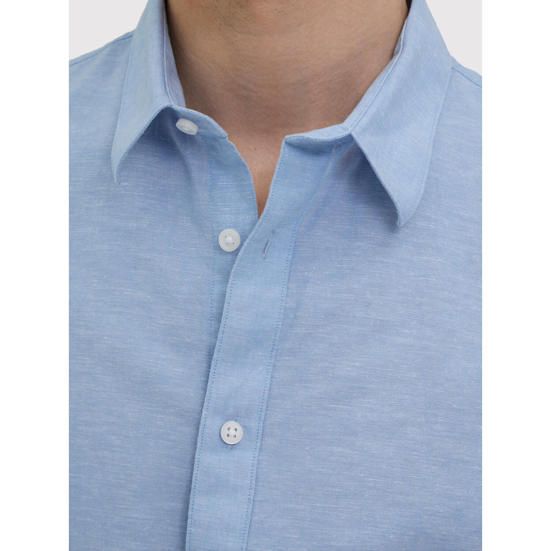 Selected Homme Риза New Linen 16079053 Син Regular Fit - Pepit.bg