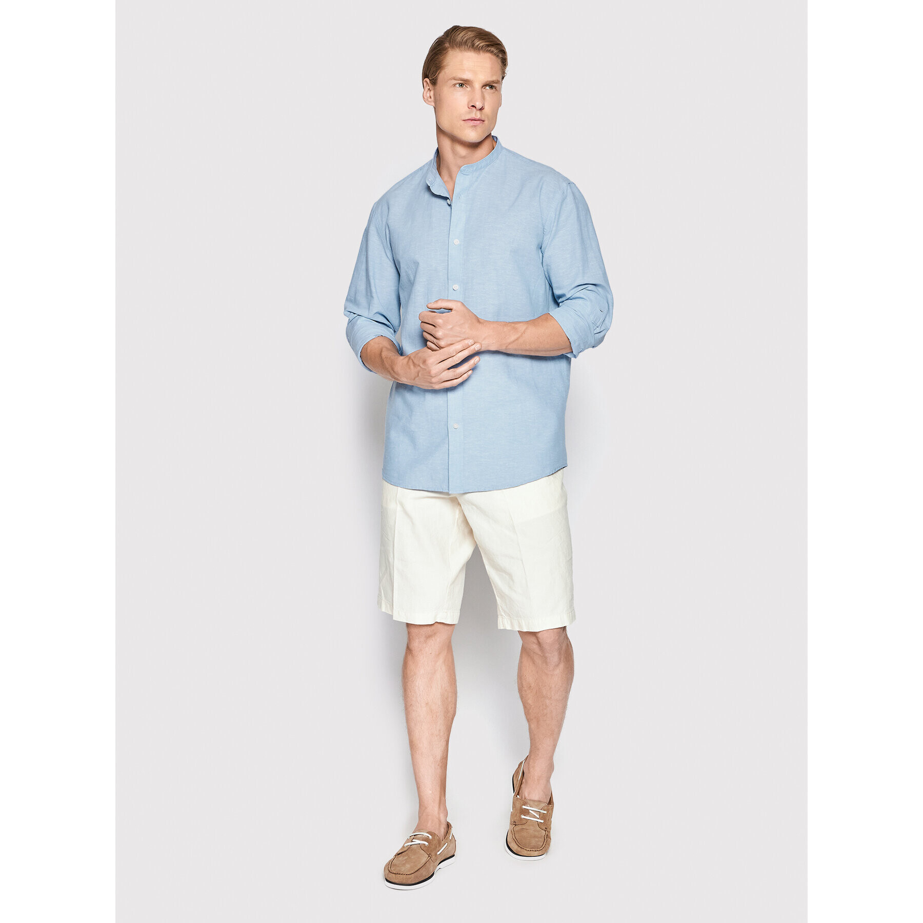 Selected Homme Риза New-Linen 16079054 Син Regular Fit - Pepit.bg